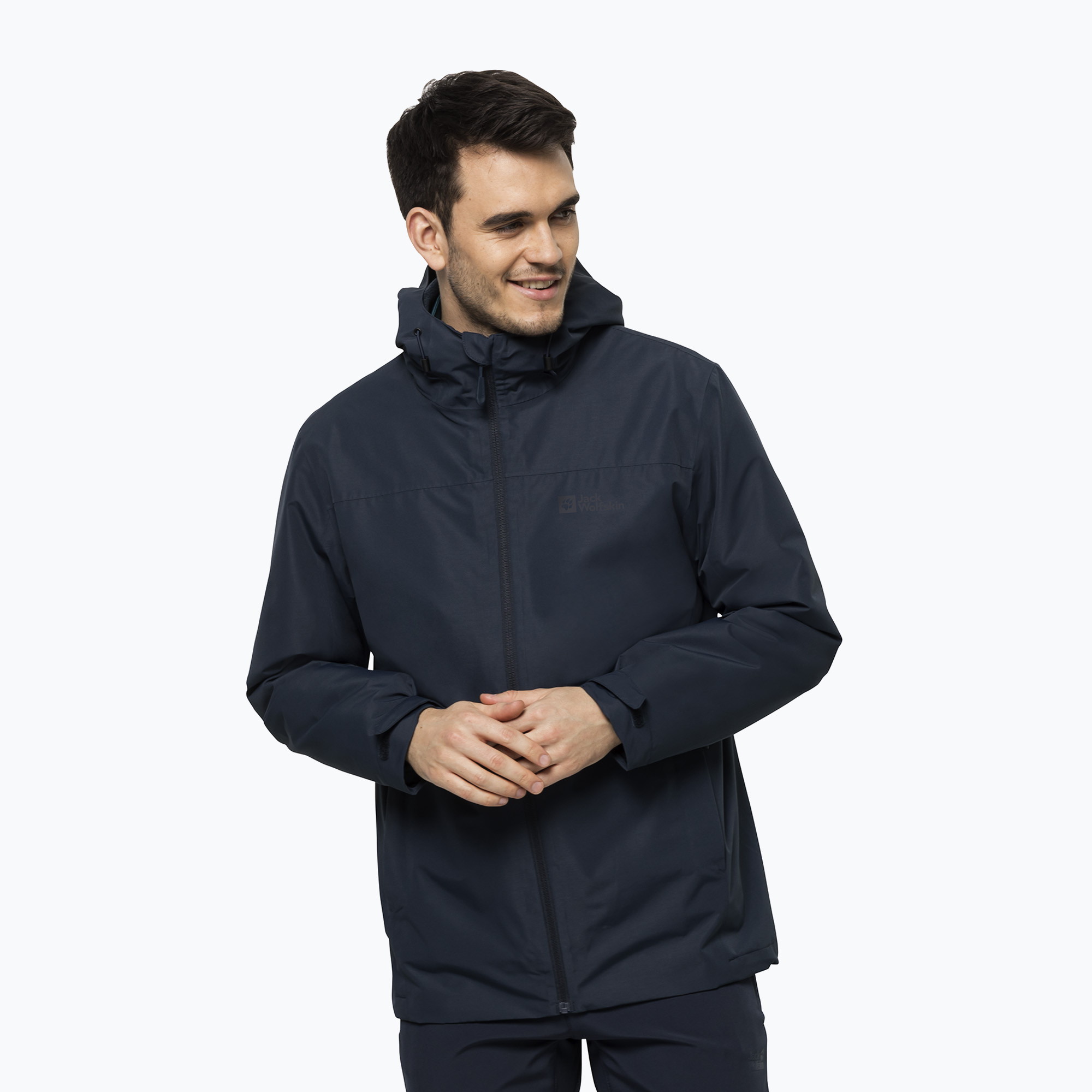 Kurtka 3w1 męska Jack Wolfskin Taubenberg night blue | WYSYŁKA W 24H | 30 DNI NA ZWROT