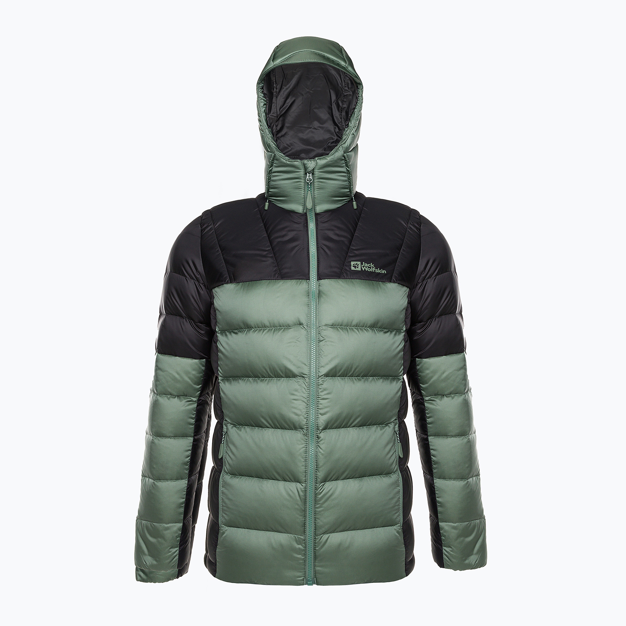 Kurtka puchowa męska Jack Wolfskin Nebelhorn Down Hoody hedge green | WYSYŁKA W 24H | 30 DNI NA ZWROT