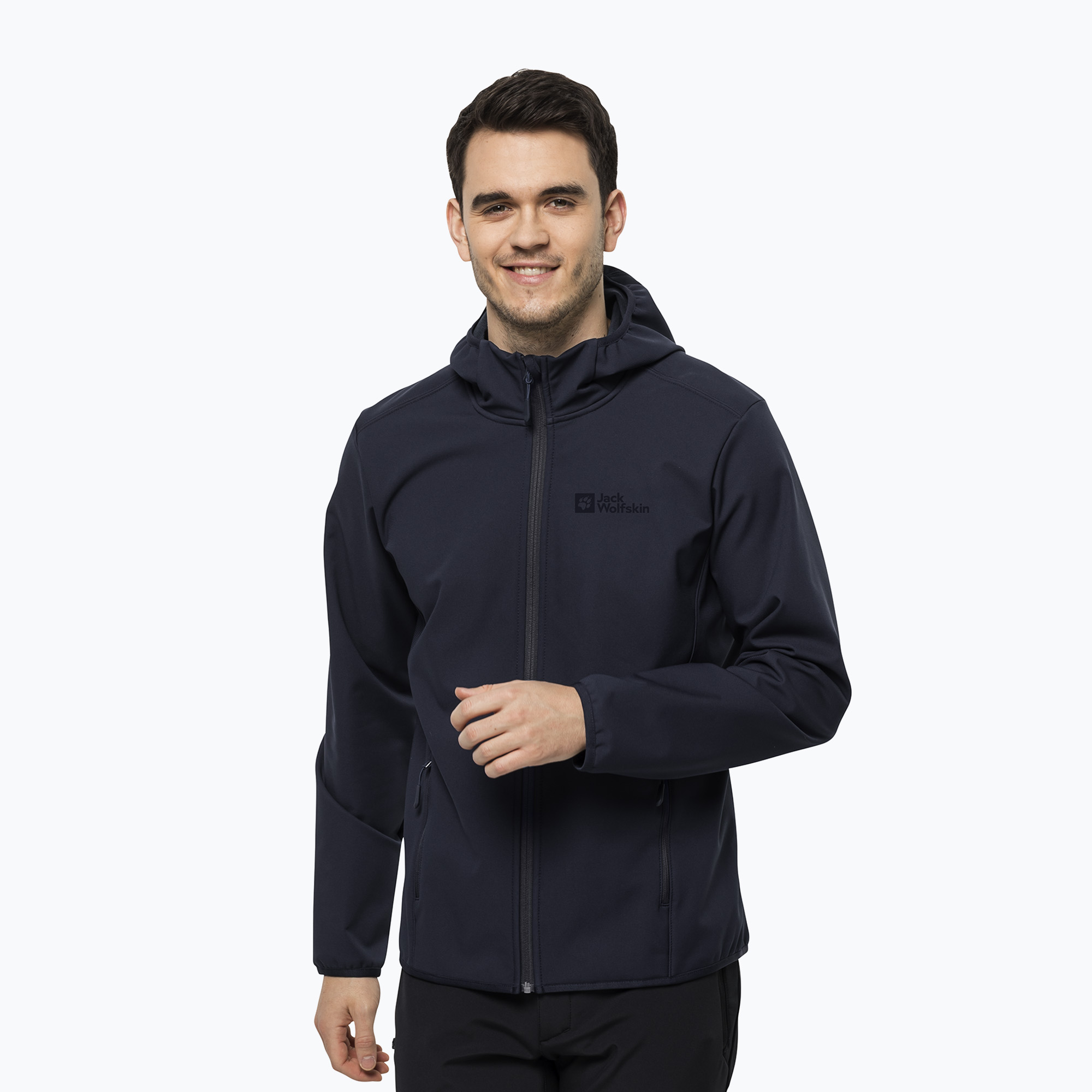 Kurtka softshell męska Jack Wolfskin Bornberg Hoody night blue | WYSYŁKA W 24H | 30 DNI NA ZWROT