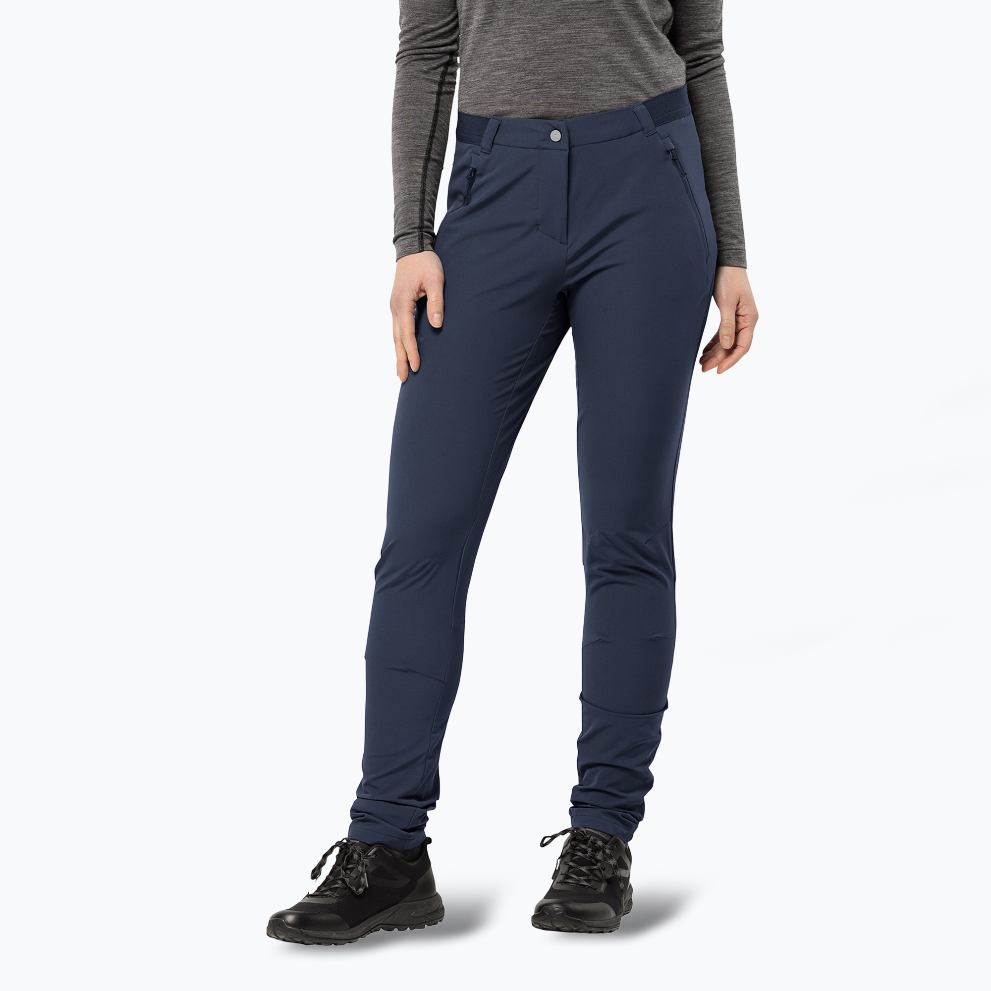 Spodnie softshell damskie Jack Wolfskin Geigelstein Slim night blue 