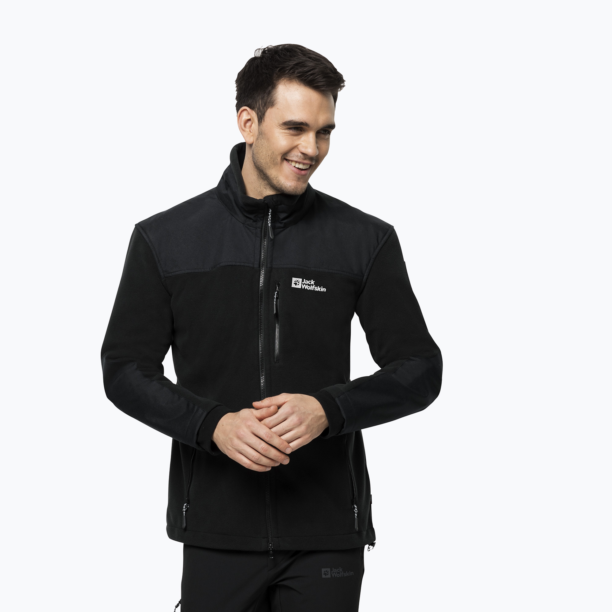 Bluza trekkingowa męska Jack Wolfskin Blizzard FZ black | WYSYŁKA W 24H | 30 DNI NA ZWROT