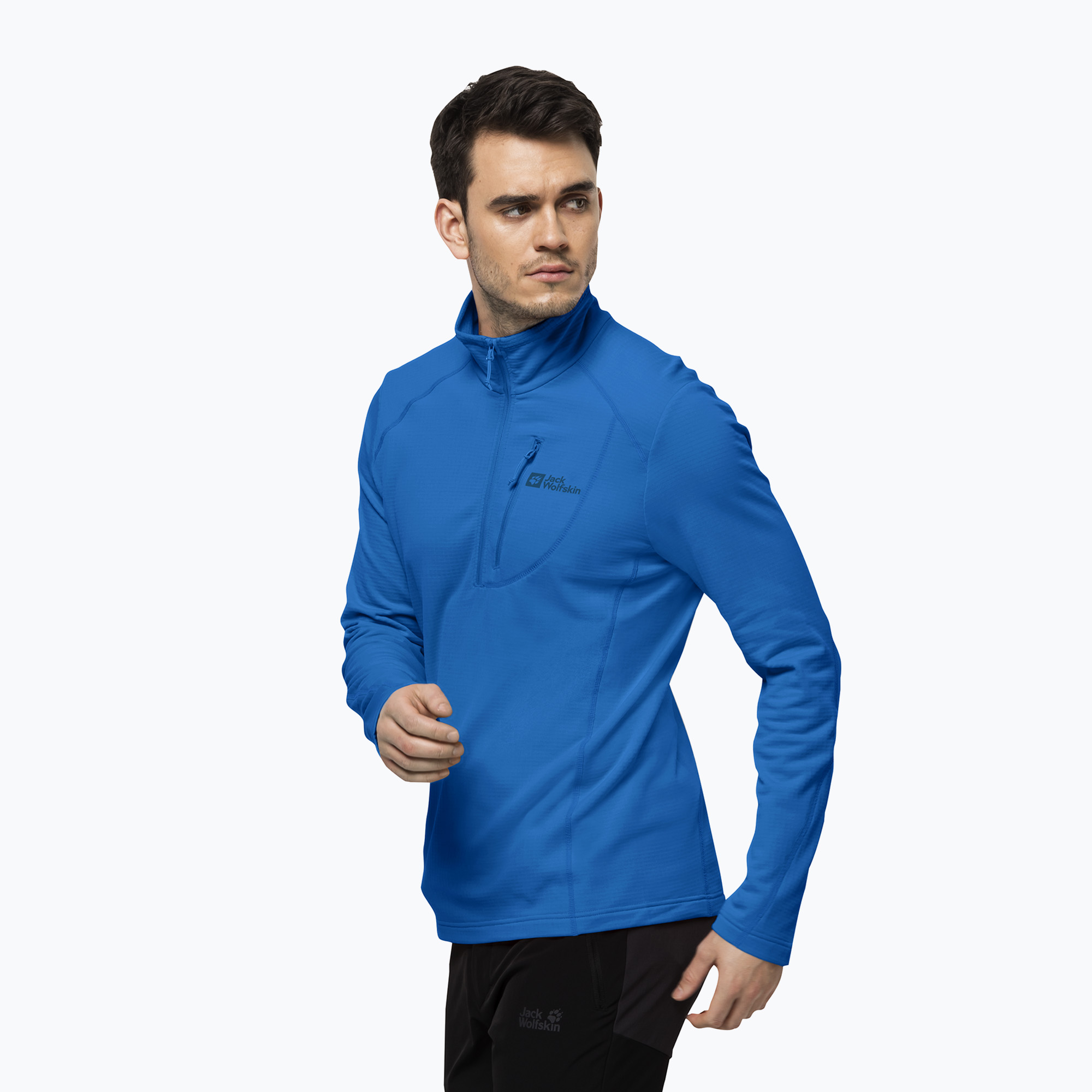 Bluza trekkingowa męska Jack Wolfskin Kolbenberg HZ blue pacific | WYSYŁKA W 24H | 30 DNI NA ZWROT