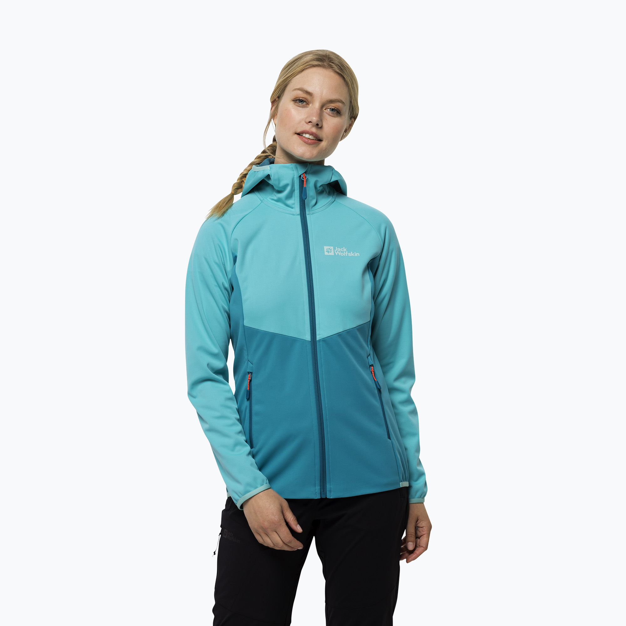 Kurtka softshell damska Jack Wolfskin Go Hike Softshell tile blue | WYSYŁKA W 24H | 30 DNI NA ZWROT