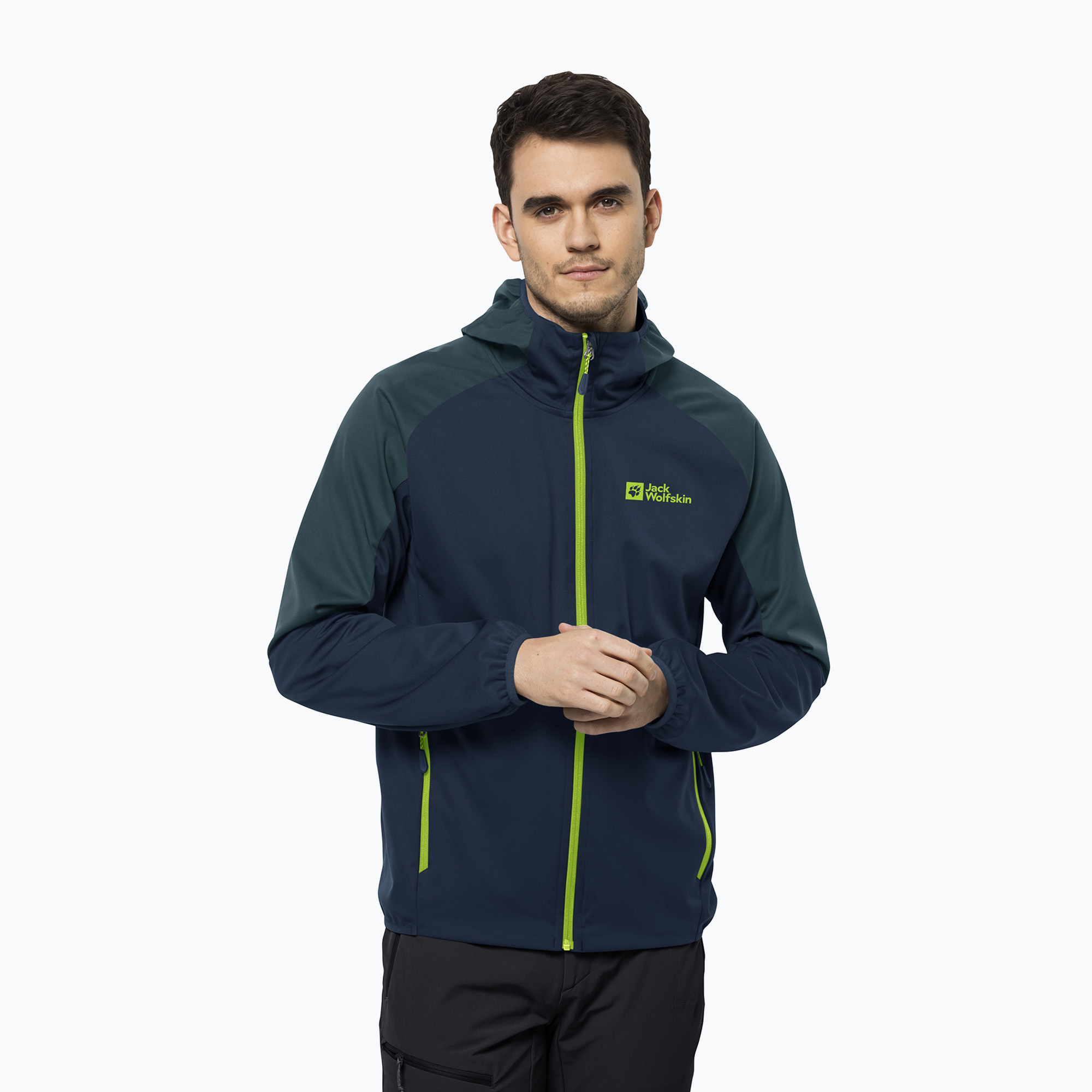 Kurtka softshell męska Jack Wolfskin Feldberg Hoody dark sea | WYSYŁKA W 24H | 30 DNI NA ZWROT