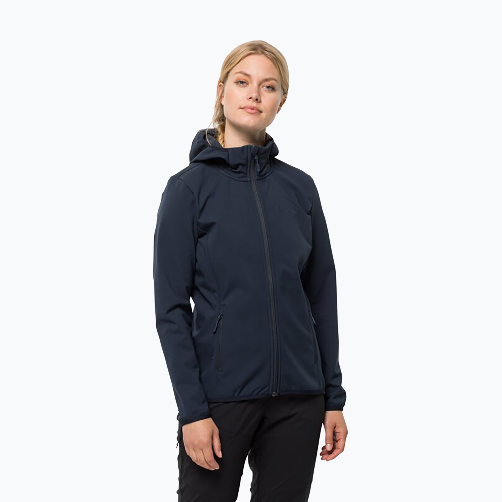 Kurtka softshell damska Jack Wolfskin Bornberg Hoody night blue | WYSYŁKA W 24H | 30 DNI NA ZWROT