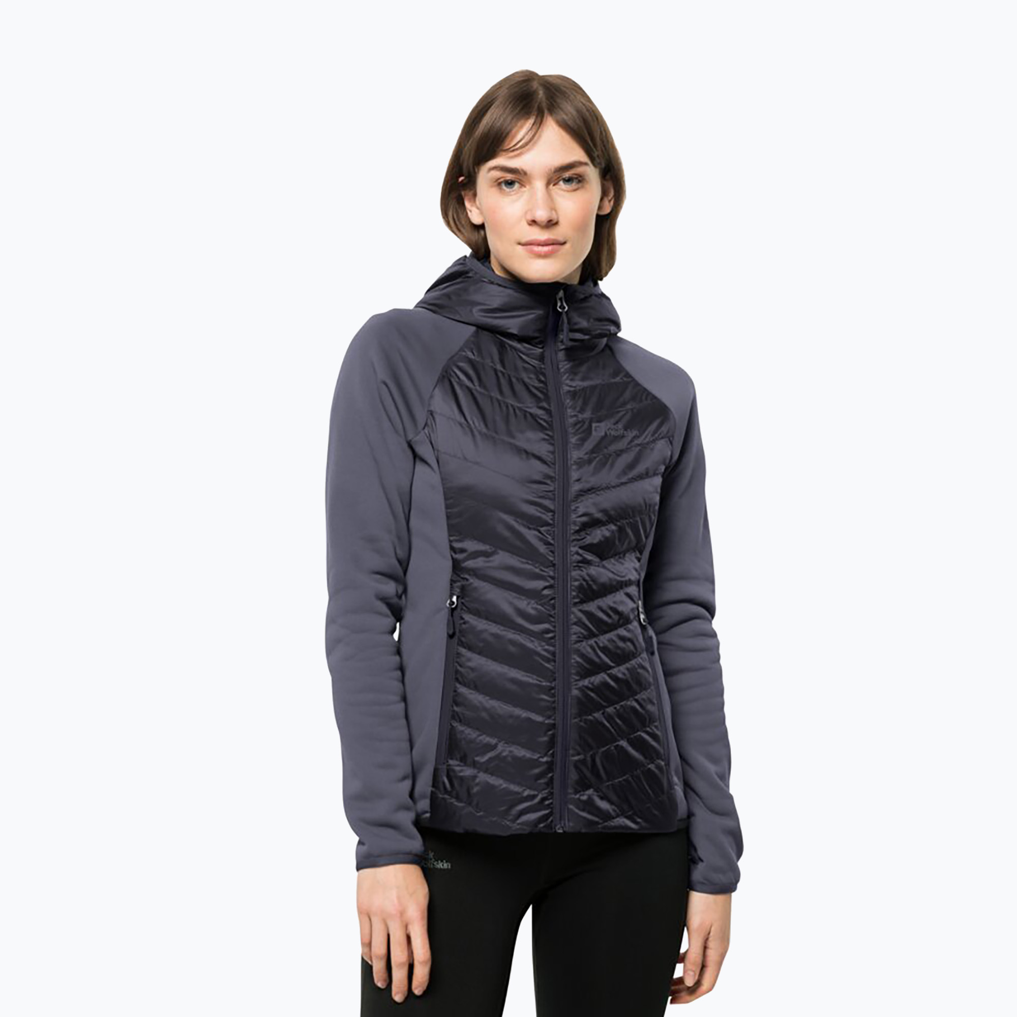 Kurtka hybrydowa damska Jack Wolfskin Routeburn Pro Hybrid graphite | WYSYŁKA W 24H | 30 DNI NA ZWROT