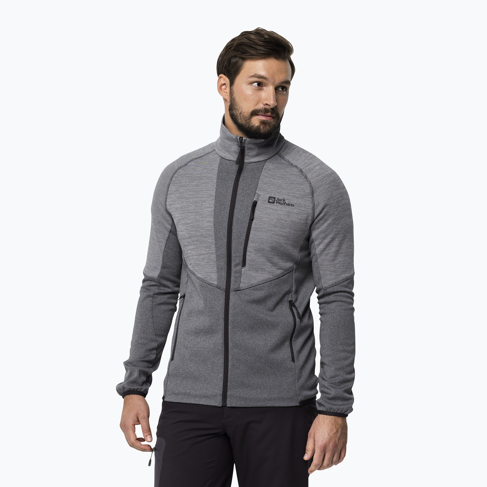Bluza trekkingowa męska Jack Wolfskin Blattsteig FZ phantom | WYSYŁKA W 24H | 30 DNI NA ZWROT