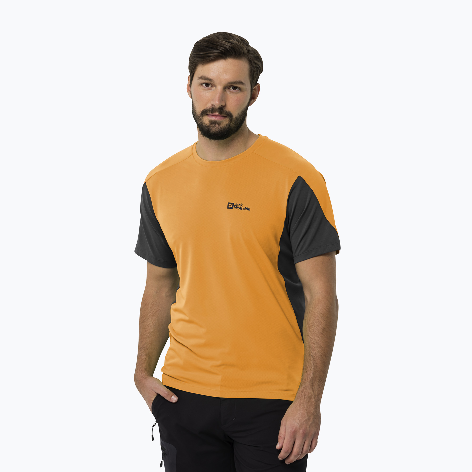 Koszulka trekkingowa męska Jack Wolfskin Narrows orange pop | WYSYŁKA W 24H | 30 DNI NA ZWROT