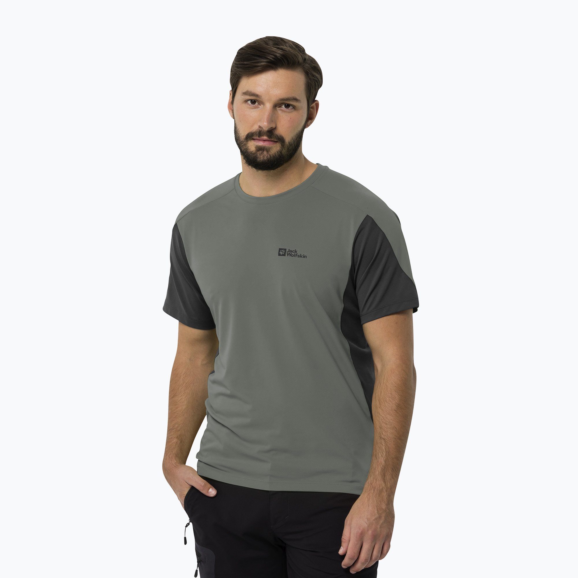 Koszulka trekkingowa męska Jack Wolfskin Narrows gecko green | WYSYŁKA W 24H | 30 DNI NA ZWROT