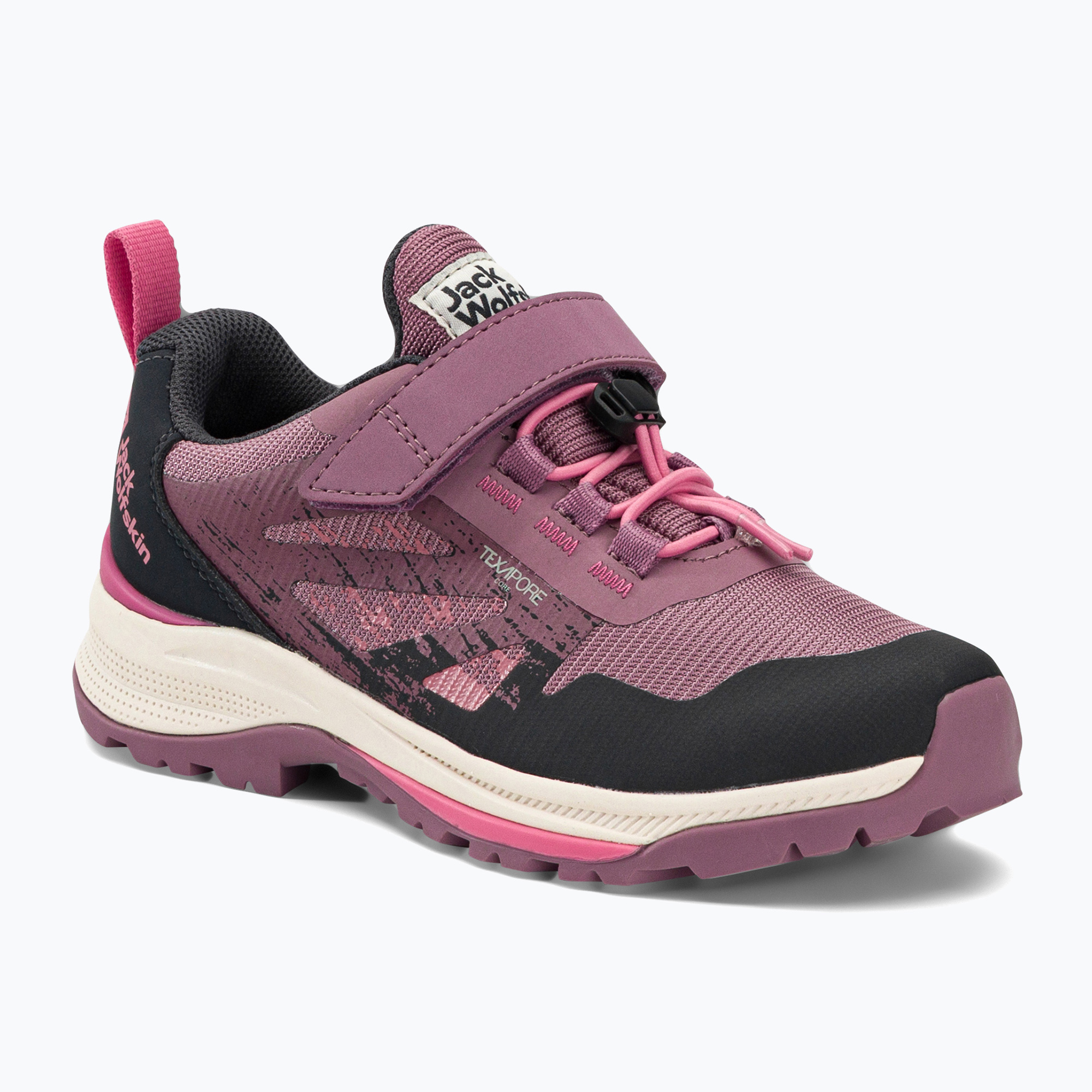Buty turystyczne dziecięce Jack Wolfskin Vili Hiker Texapore Low ash mauve | WYSYŁKA W 24H | 30 DNI NA ZWROT