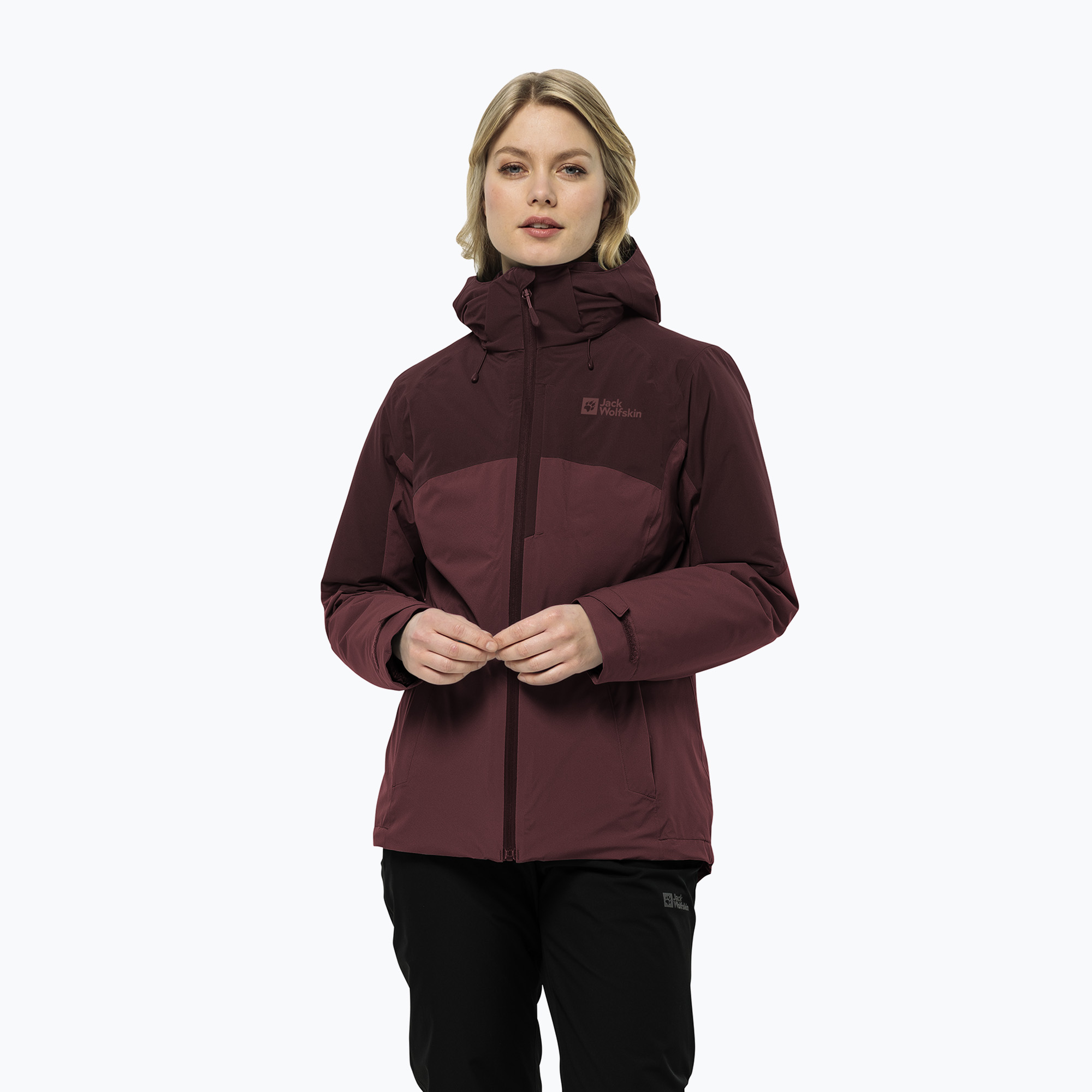 Kurtka przeciwdeszczowa damska Jack Wolfskin Feldberg 3in1 apple butter | WYSYŁKA W 24H | 30 DNI NA ZWROT