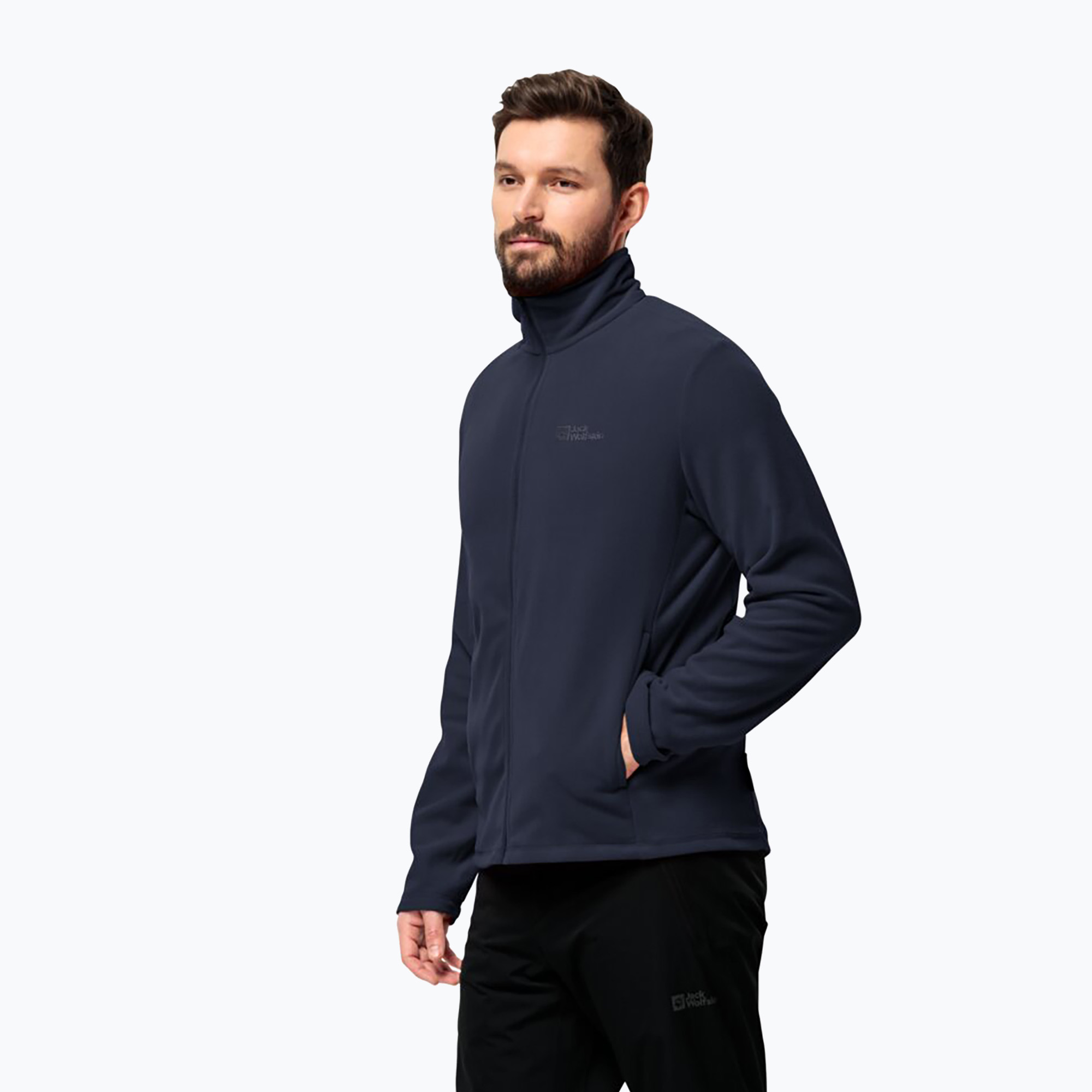 Bluza polarowa męska Jack Wolfskin Taunus Fz night blue | WYSYŁKA W 24H | 30 DNI NA ZWROT