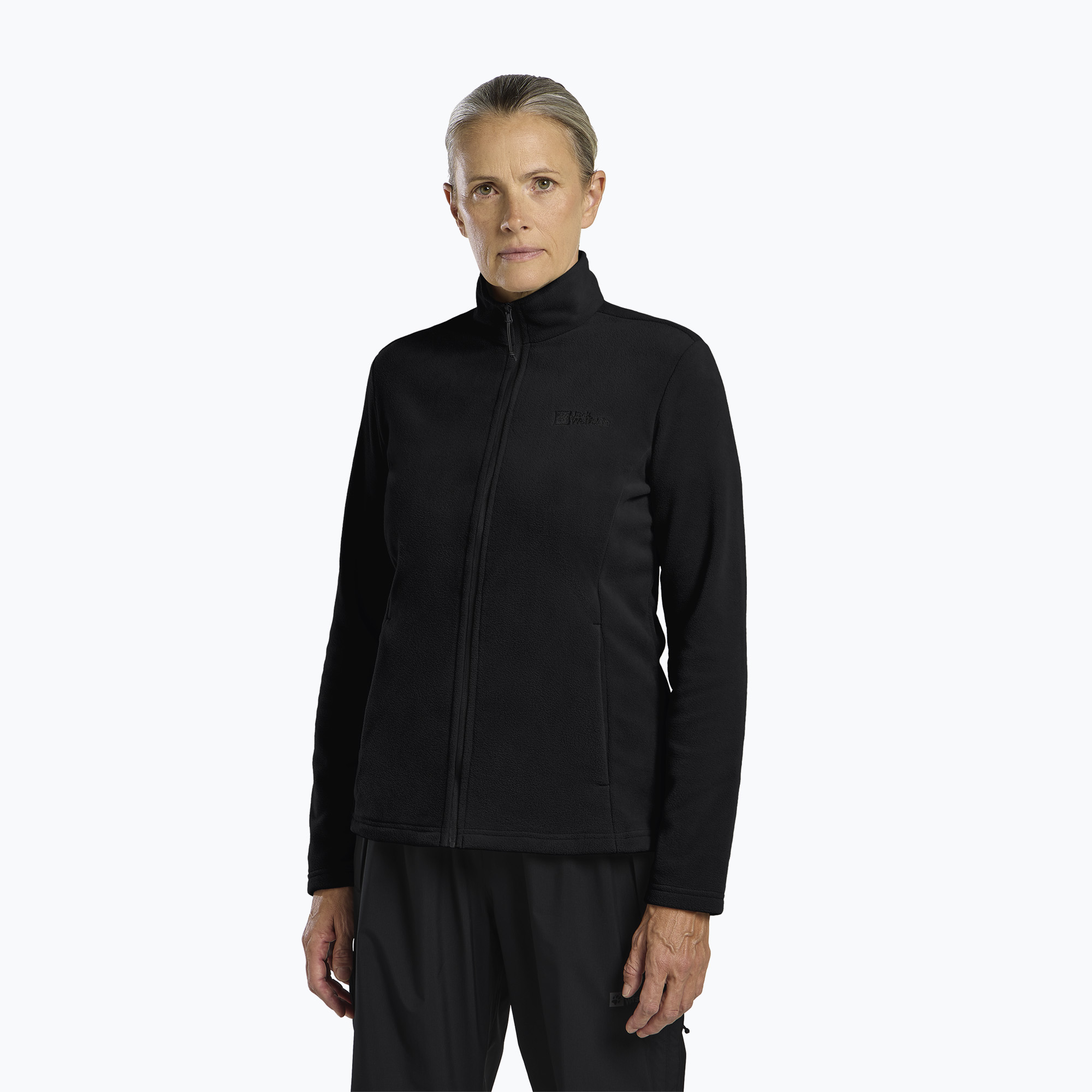 Bluza polarowa damska Jack Wolfskin Taunus Fz black | WYSYŁKA W 24H | 30 DNI NA ZWROT