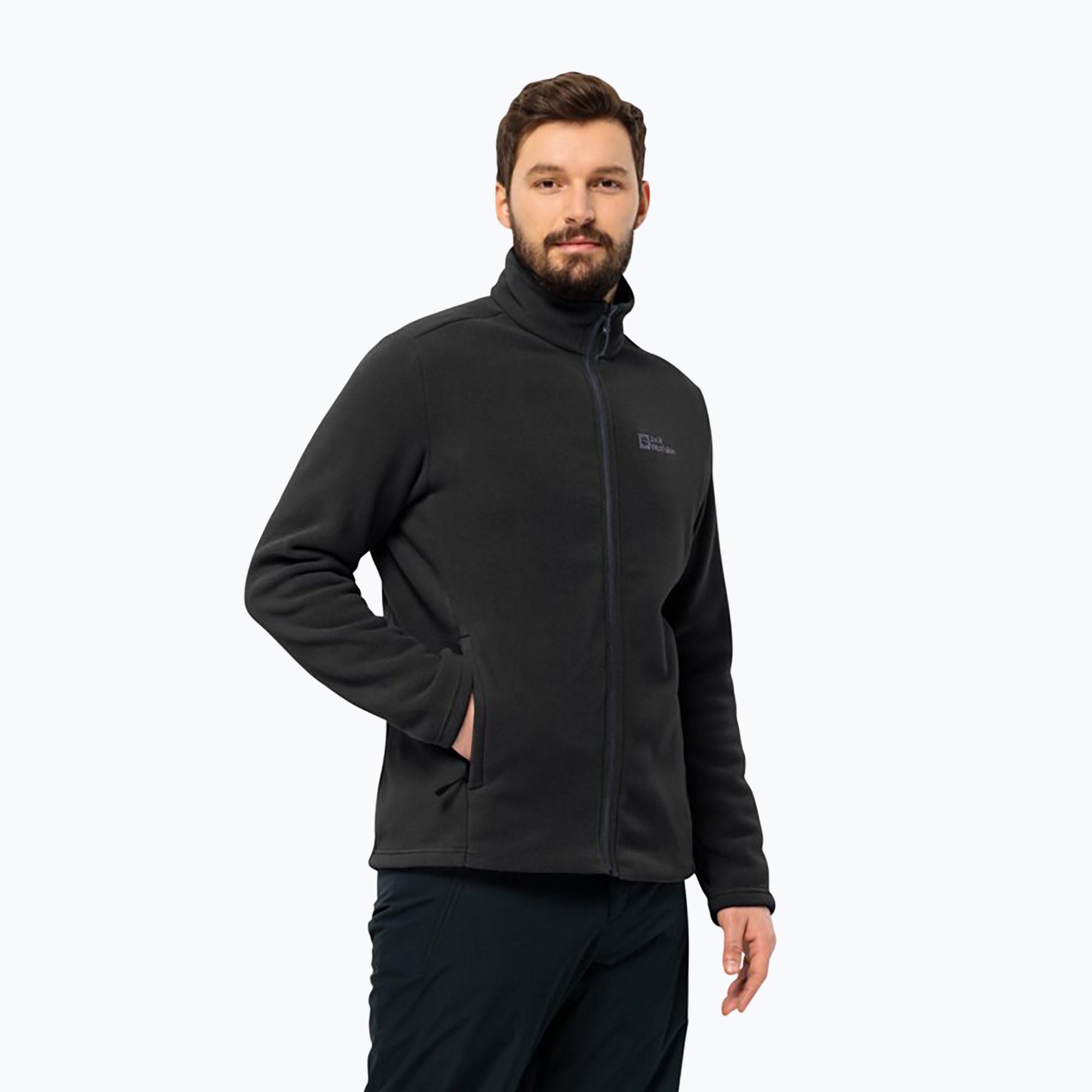 Bluza polarowa męska Jack Wolfskin Winterstein Fz black | WYSYŁKA W 24H | 30 DNI NA ZWROT