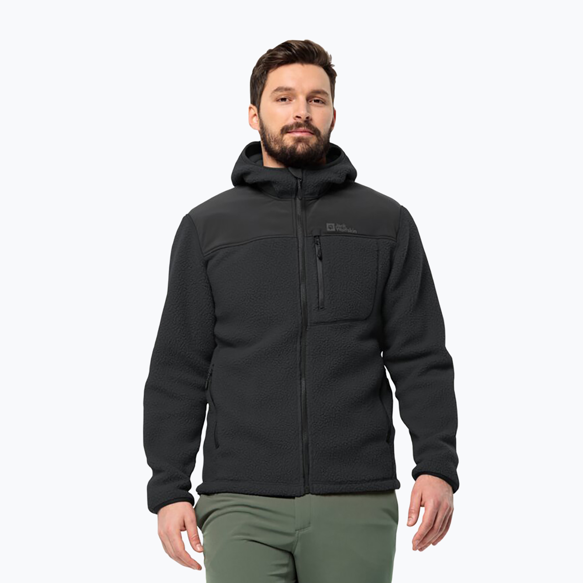 Bluza polarowa męska Jack Wolfskin Kammweg Pile Fz phantom | WYSYŁKA W 24H | 30 DNI NA ZWROT