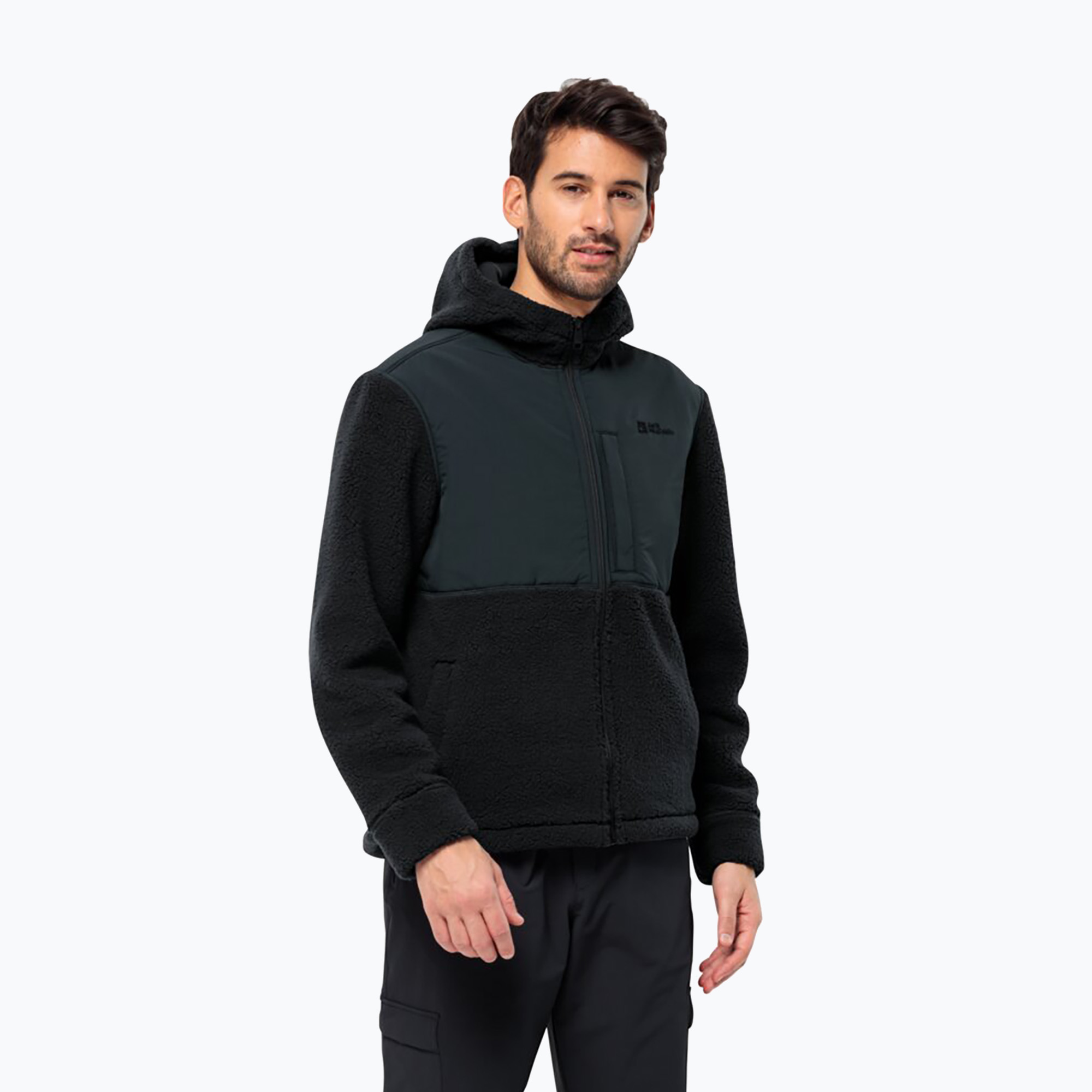 Bluza polarowa męska Jack Wolfskin Felslicht Hooded night blue | WYSYŁKA W 24H | 30 DNI NA ZWROT