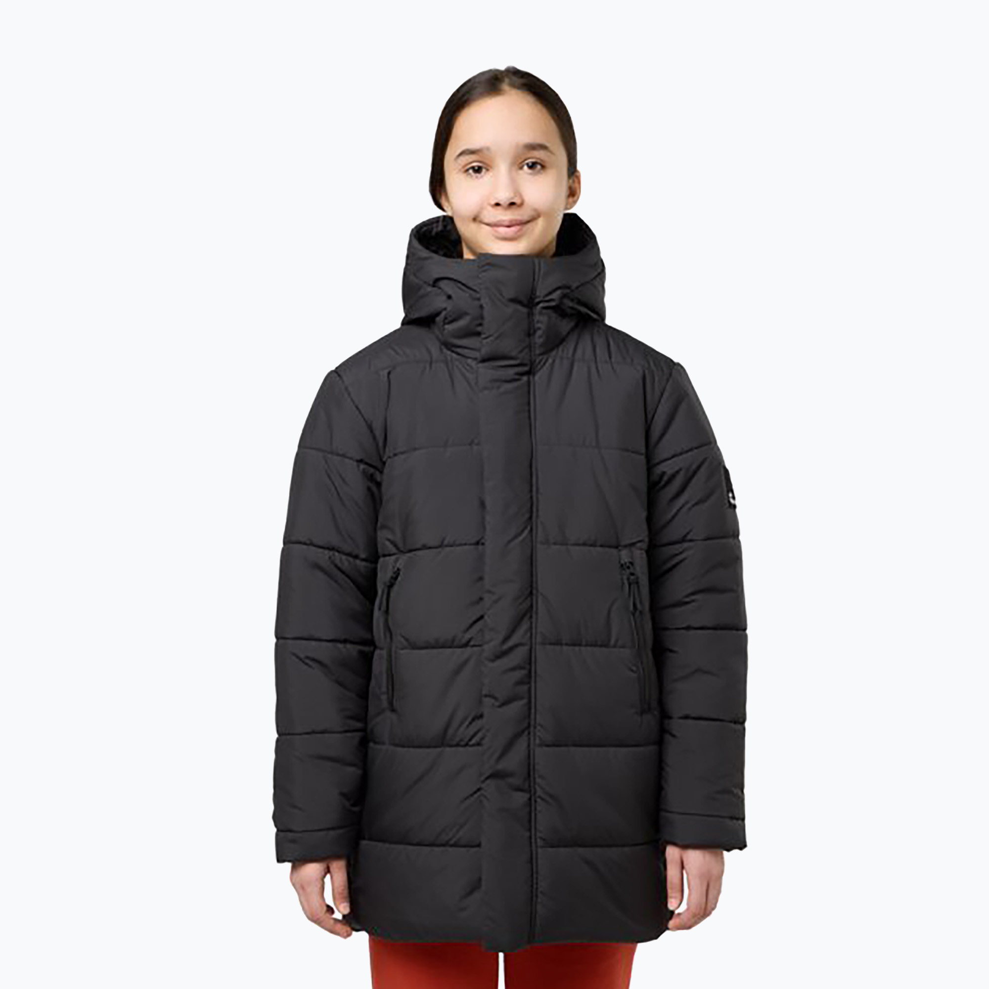 Kurtka ocieplana dziecięca Jack Wolfskin Teen Ins Long granite black | WYSYŁKA W 24H | 30 DNI NA ZWROT