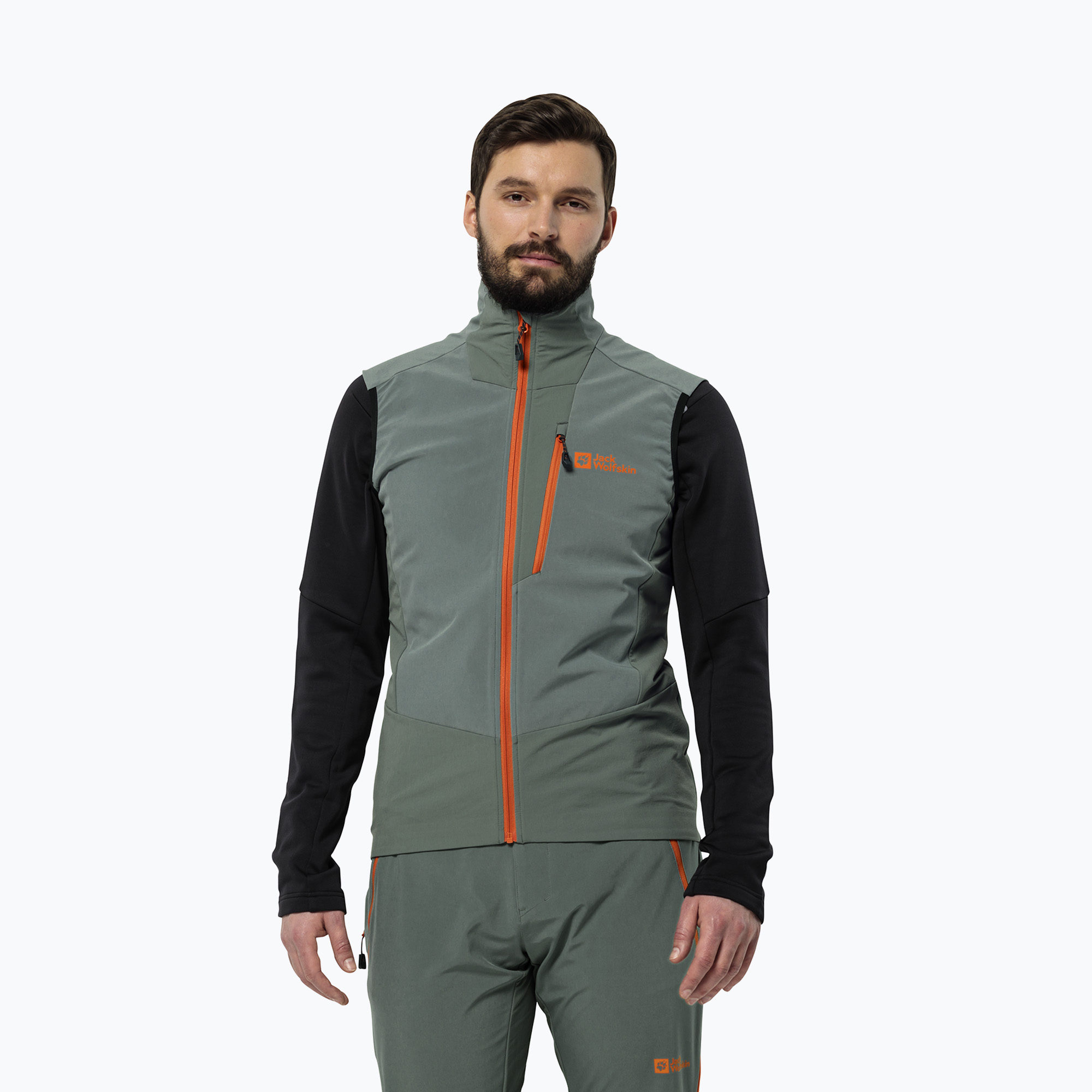 Bezrękawnik turystyczny męski Jack Wolfskin Alpspitze hedge green | WYSYŁKA W 24H | 30 DNI NA ZWROT