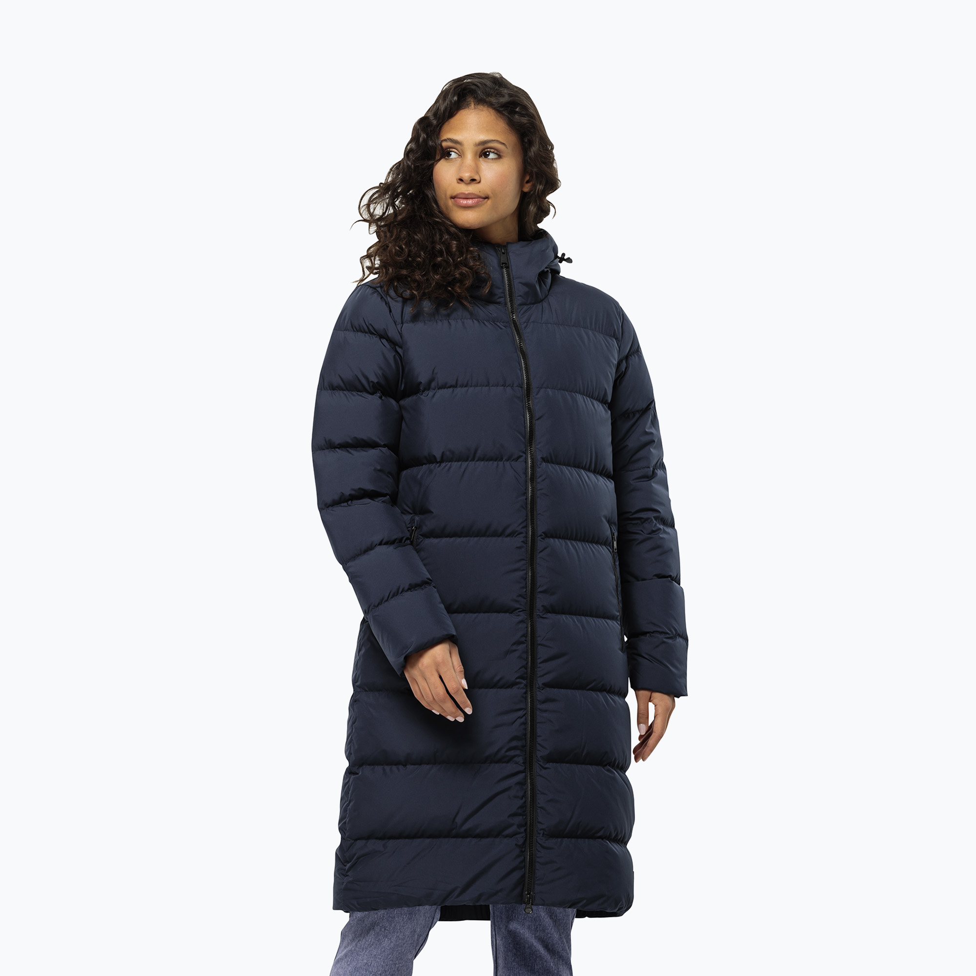 Płaszcz puchowy damski Jack Wolfskin Frozen Palace night blue 