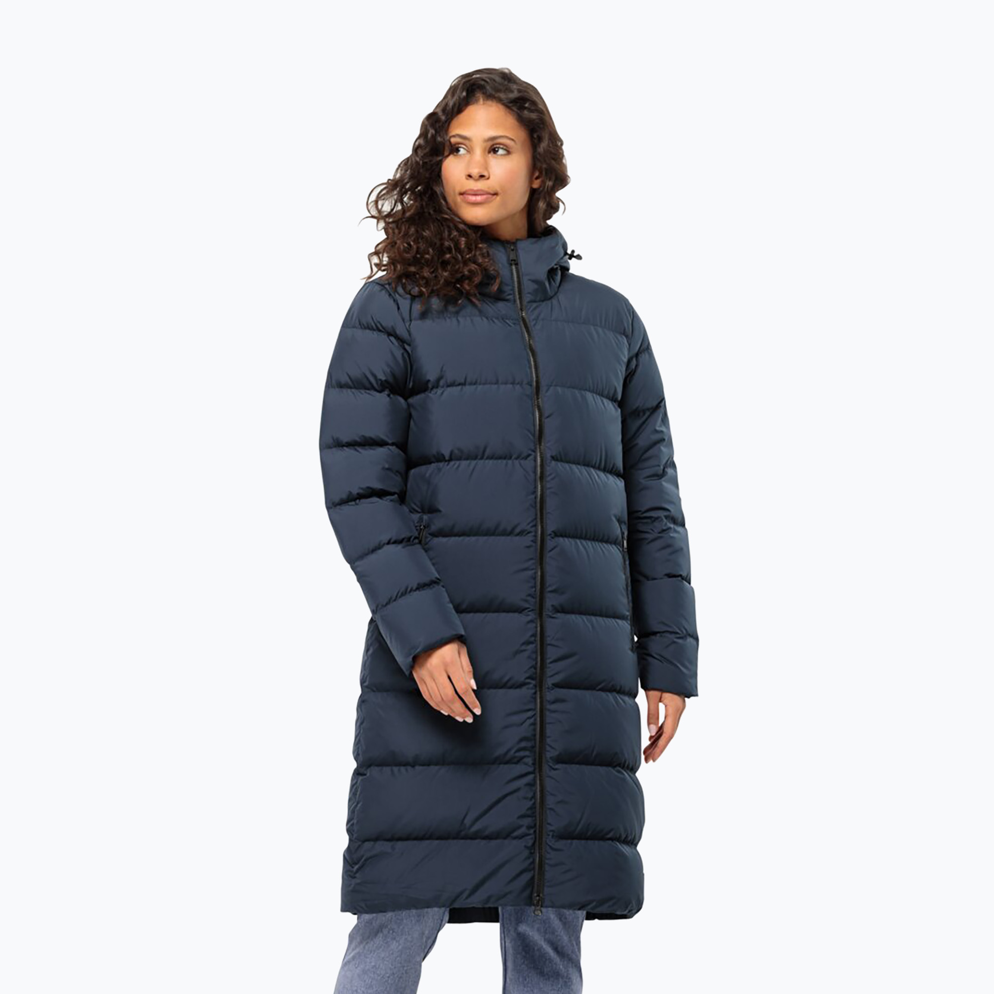 Płaszcz puchowy damski Jack Wolfskin Frozen Palace night blue | WYSYŁKA W 24H | 30 DNI NA ZWROT