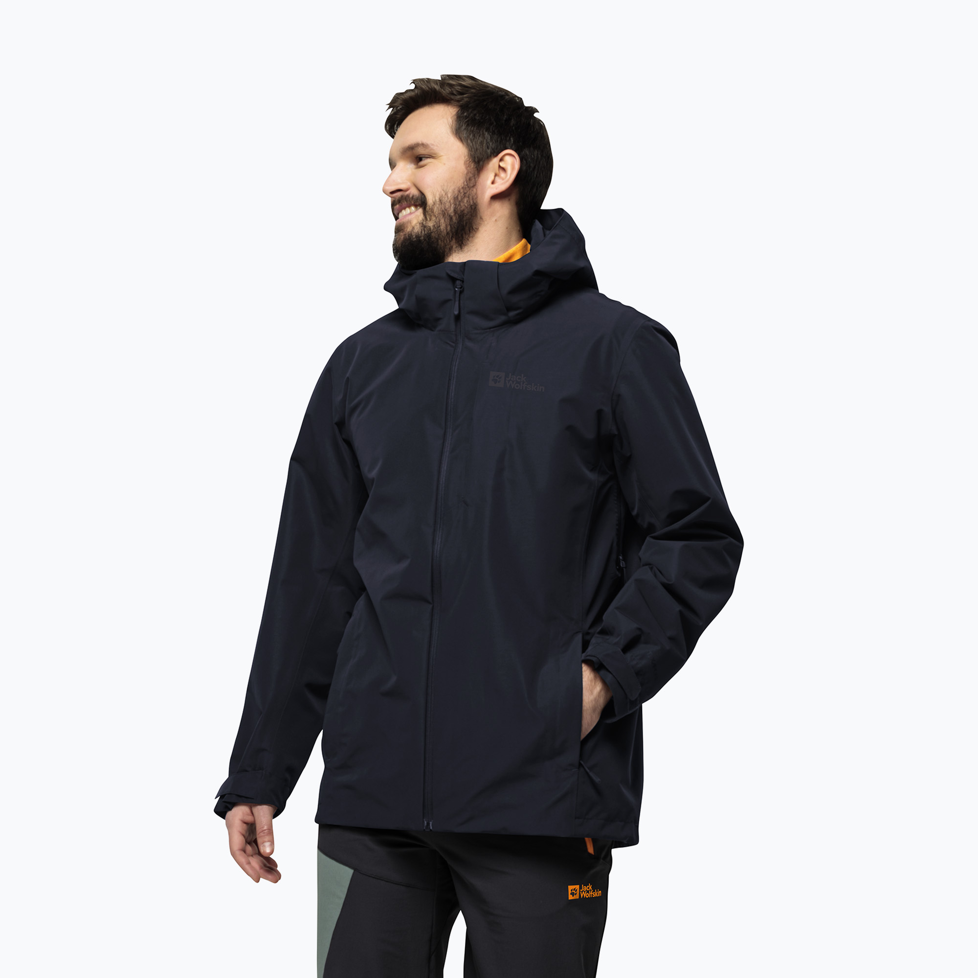Kurtka przeciwdeszczowa męska Jack Wolfskin Fernblick 2L night blue 
