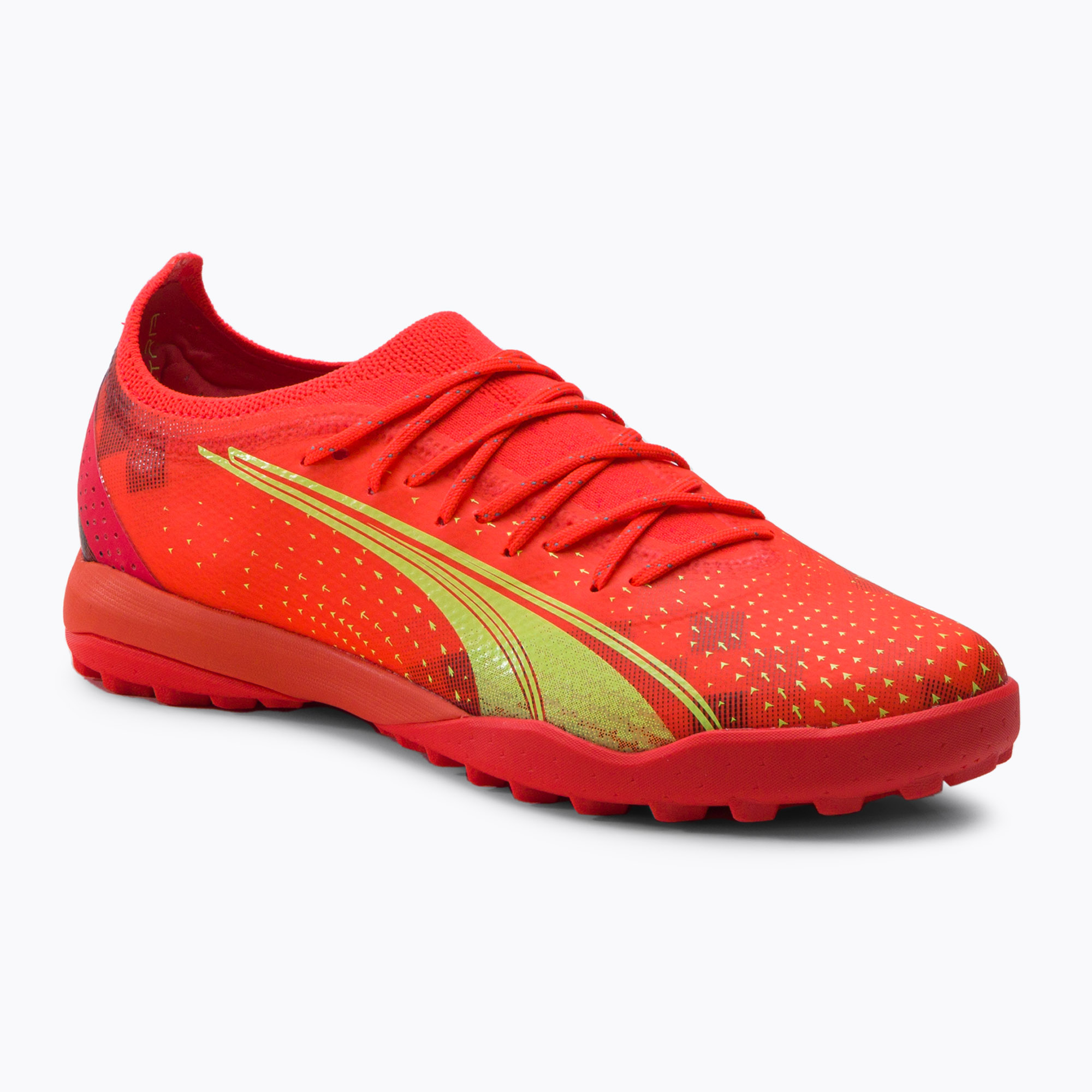 Zdjęcia - Buty piłkarskie Puma  męskie  Ultra Ultimate Cage fiery coral/fizzy light/pu 