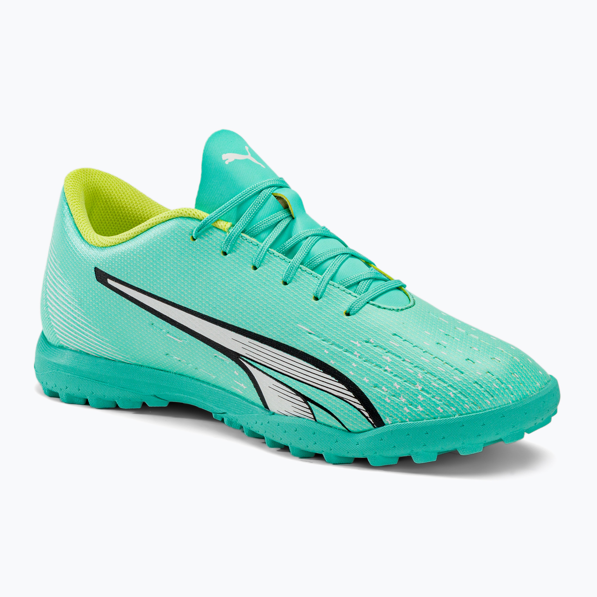 Buty piłkarskie męskie PUMA Ultra Play TT electric peppermint/puma white/fast yellow | WYSYŁKA W 24H | 30 DNI NA ZWROT