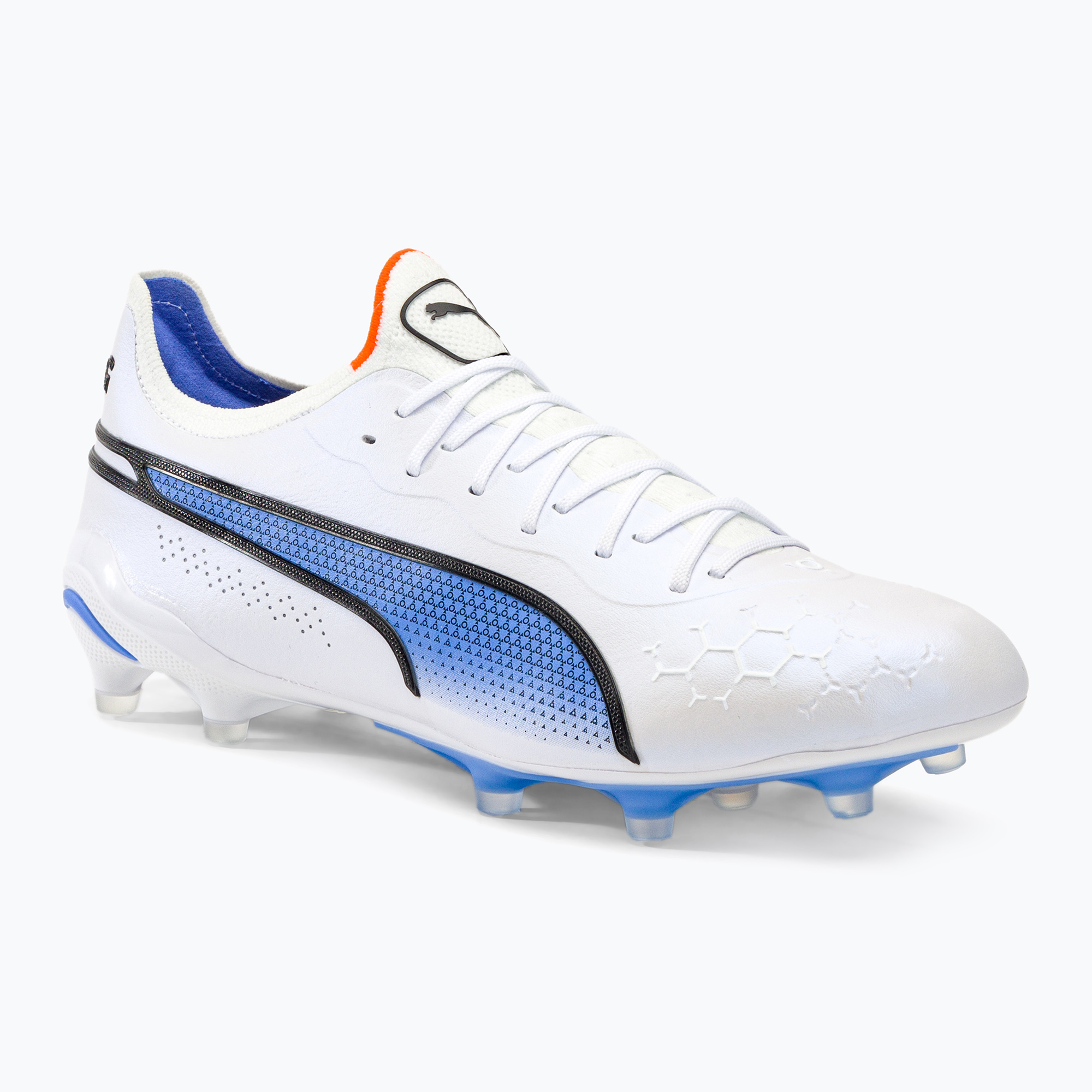 Фото - Футбольні бутси Puma Buty piłkarskie męskie  King Ultimate FG/AG  white/ black/blue 