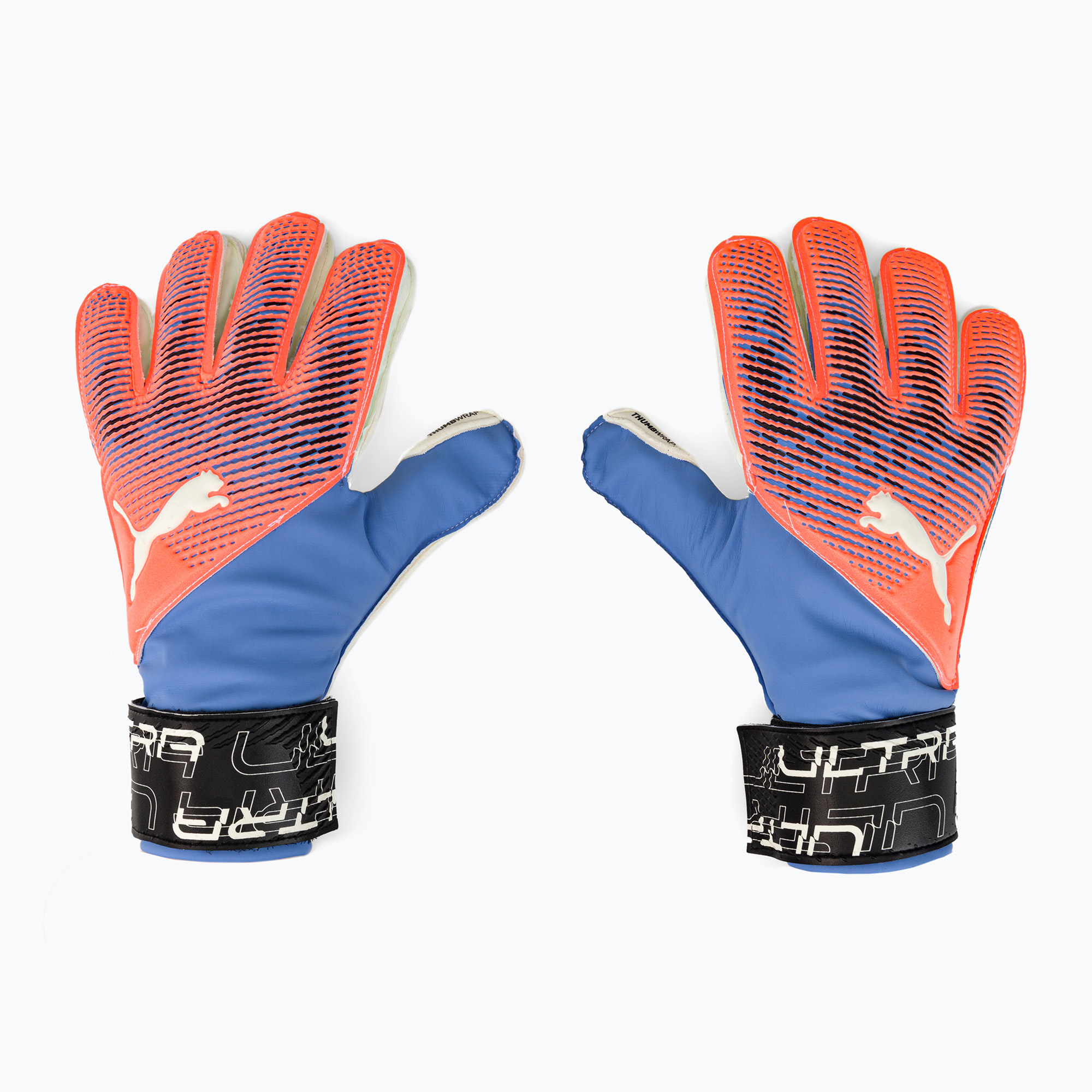 Фото - Воротарські рукавички Puma Rękawice bramkarskie  Ultra Protect 3 RC ultra orange/blue glimmer | W 