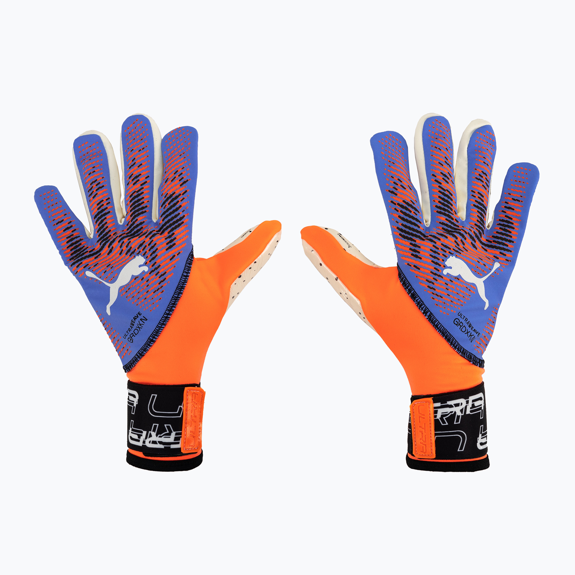 Фото - Воротарські рукавички Puma Rękawice bramkarskie  Ultra Ultimate 1 NC ultra orange/blue glimmer | 