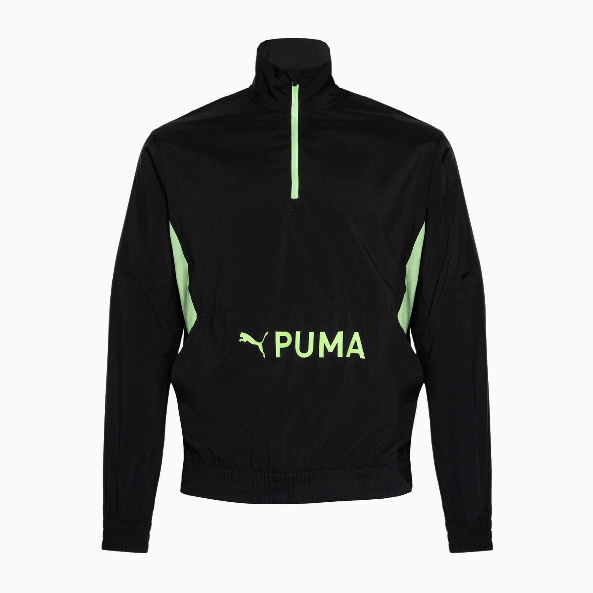 Bluza męska PUMA Fit Heritage Woven 1/2 Zip puma black/fizzy lime | WYSYŁKA W 24H | 30 DNI NA ZWROT