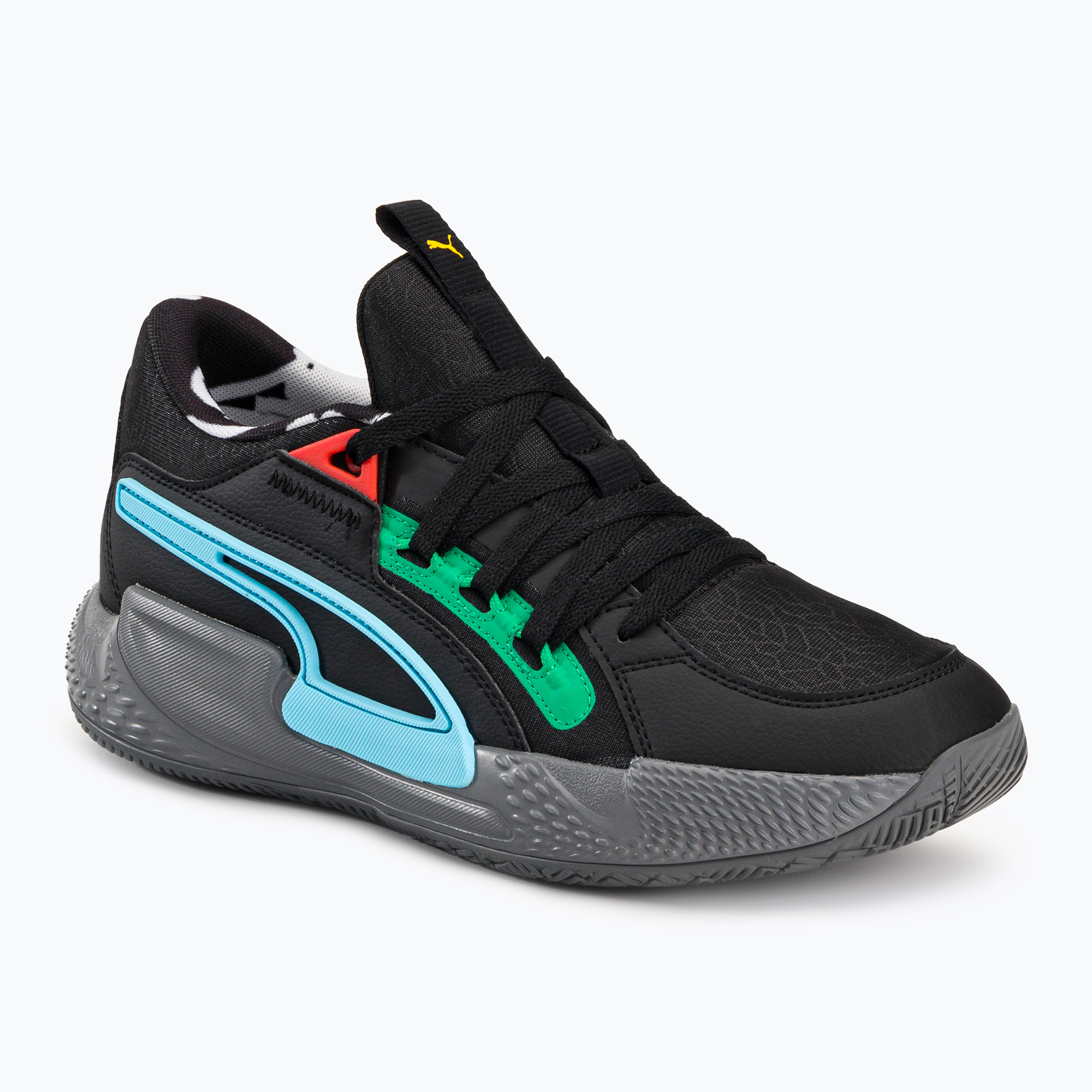 Buty do koszykówki męskie PUMA Court Rider Chaos Block Party puma black/cast iron | WYSYŁKA W 24H | 30 DNI NA ZWROT