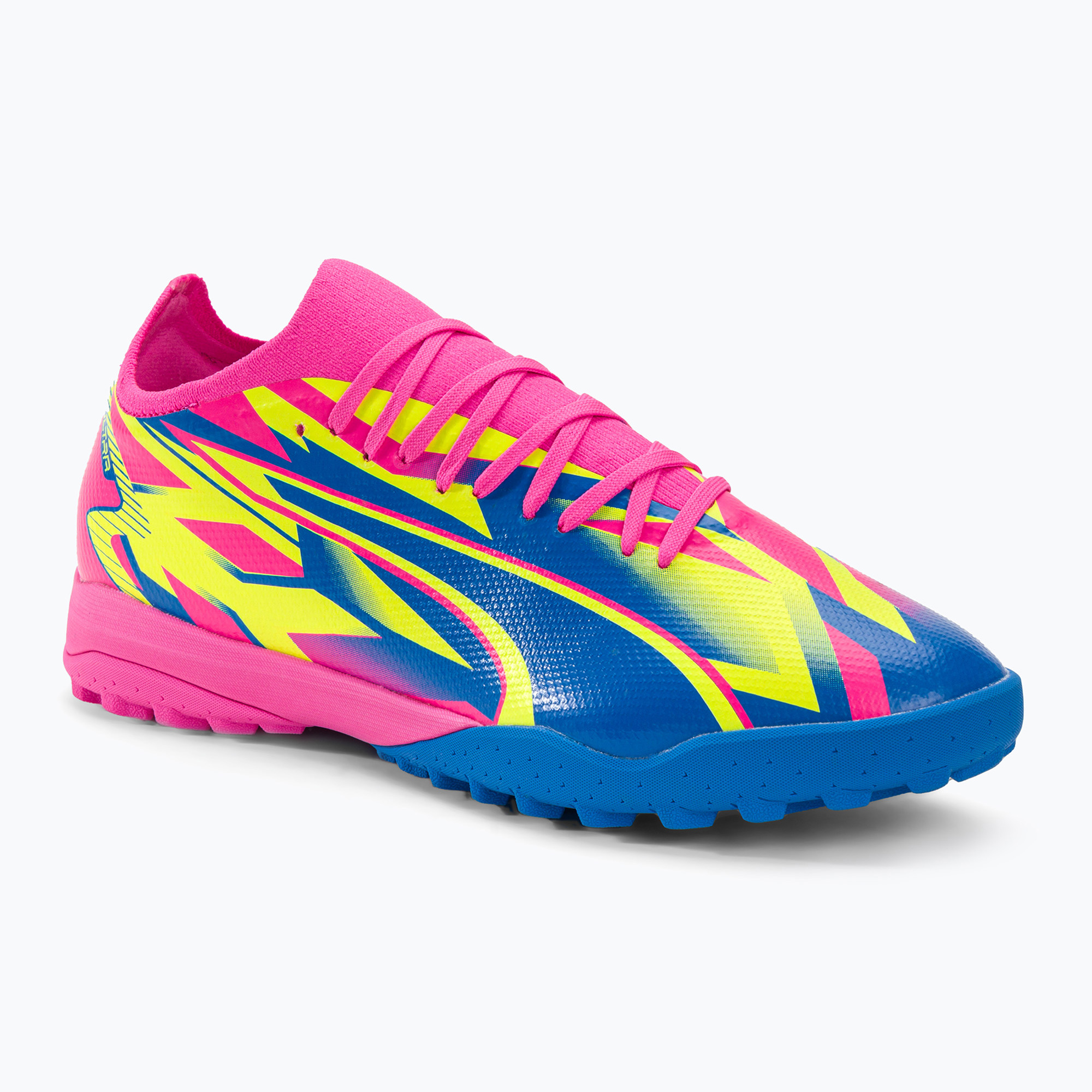 Фото - Футбольні бутси Puma Buty piłkarskie męskie  Ultra Match Energy TT luminous pink/yellow ale 