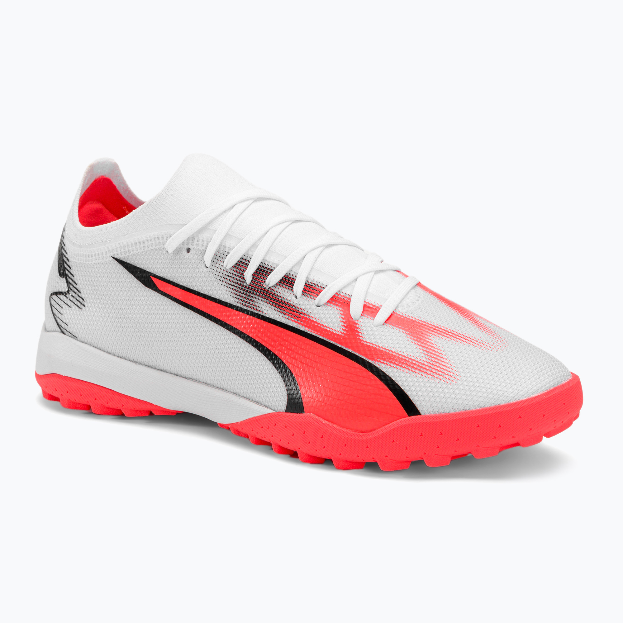 Фото - Футбольні бутси Puma Buty piłkarskie męskie  Ultra Match TT  white/ black/fire orch 