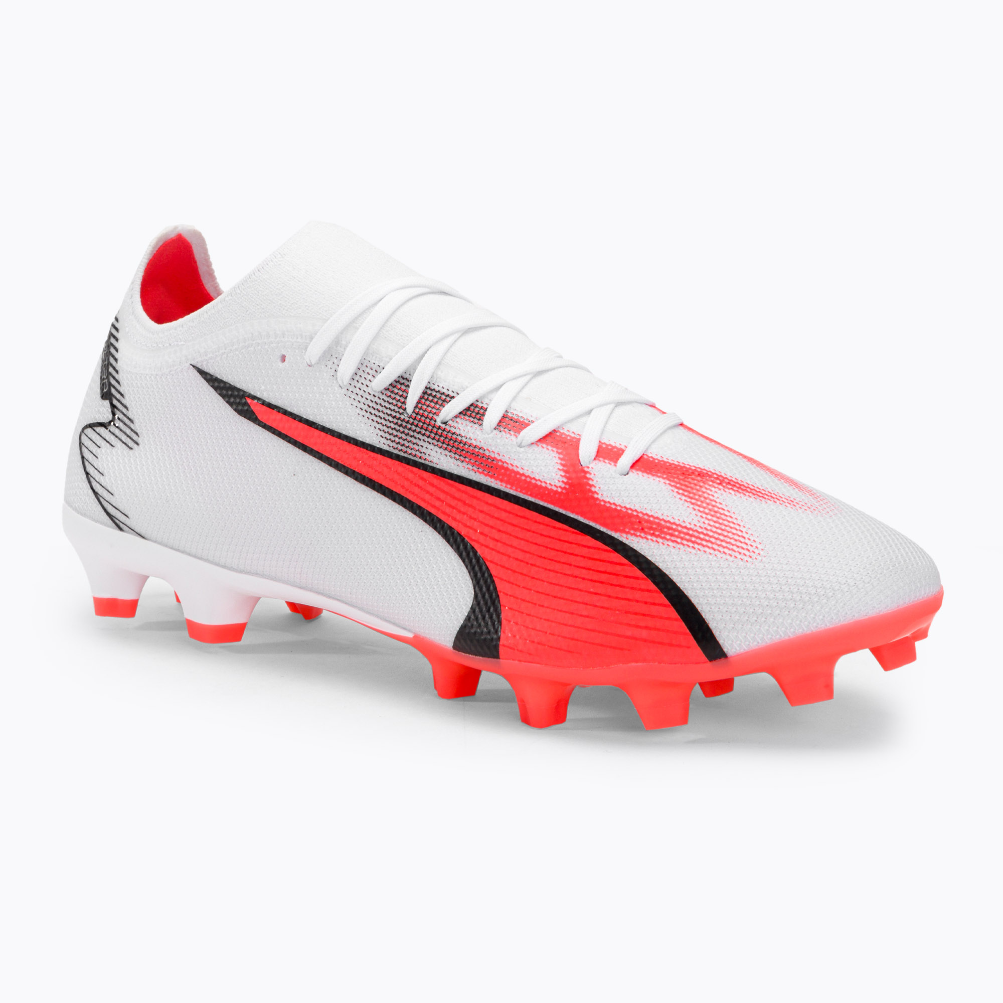 Buty piłkarskie męskie PUMA Ultra Match FG/AG puma white/puma black/fire orchid | WYSYŁKA W 24H | 30 DNI NA ZWROT