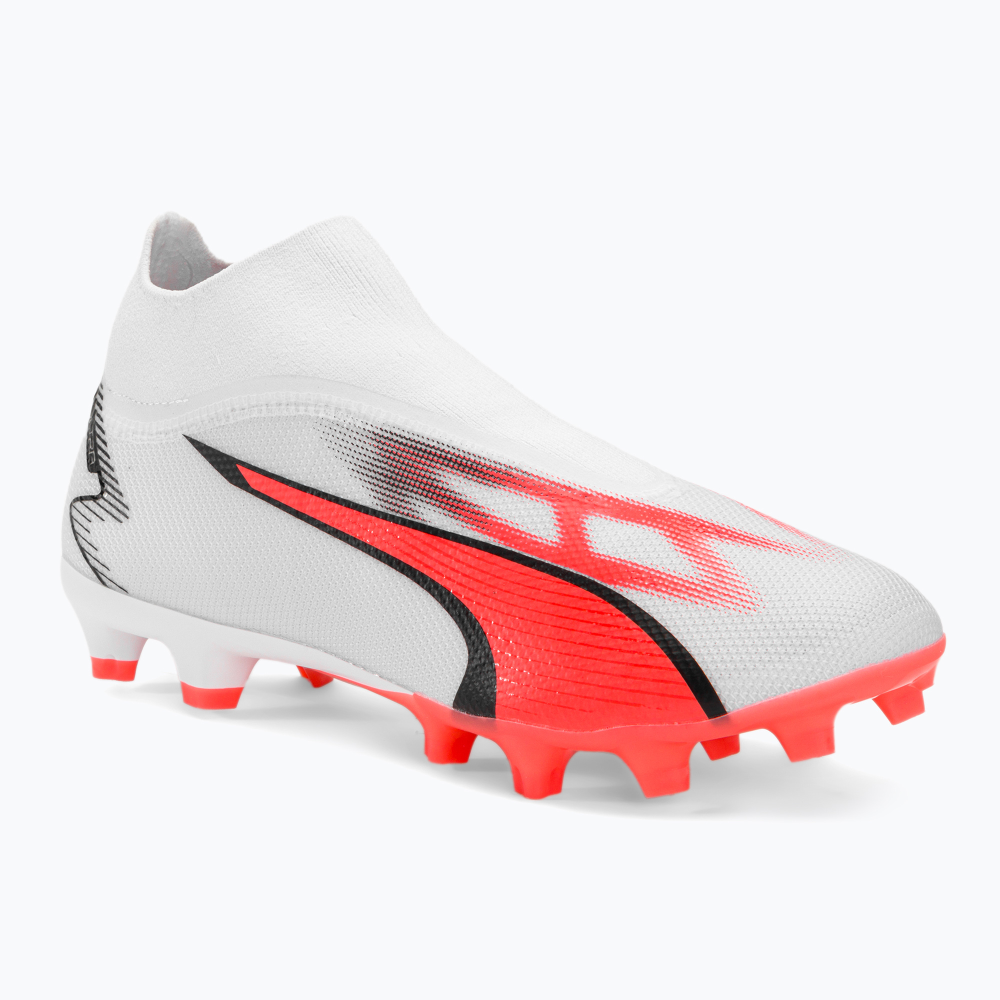 Zdjęcia - Buty piłkarskie Puma  męskie  Ultra Match+ LL FG/AG  white/ black/fi 