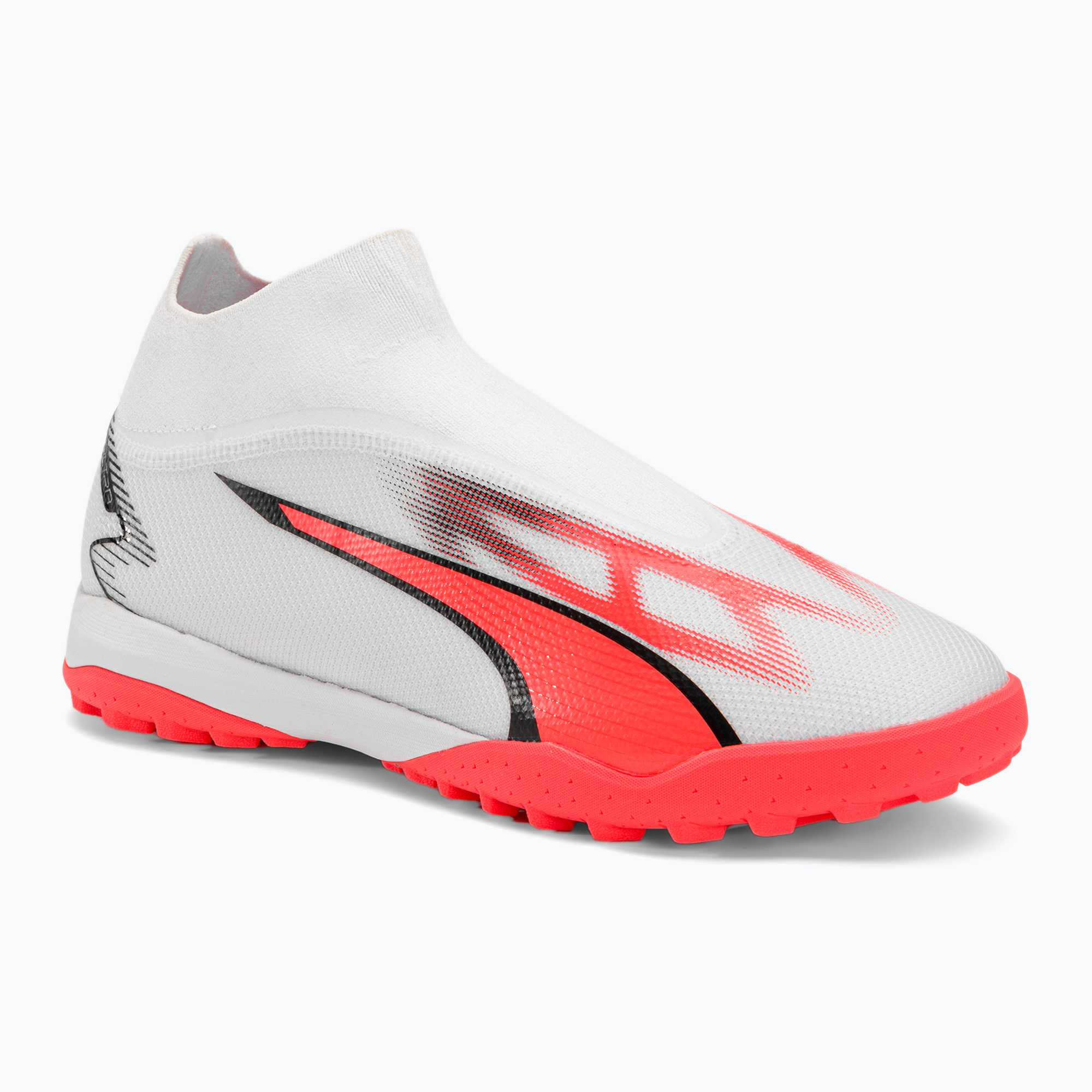 Zdjęcia - Buty piłkarskie Puma  męskie  Ultra Match+ LL TT  white/ black/fire 