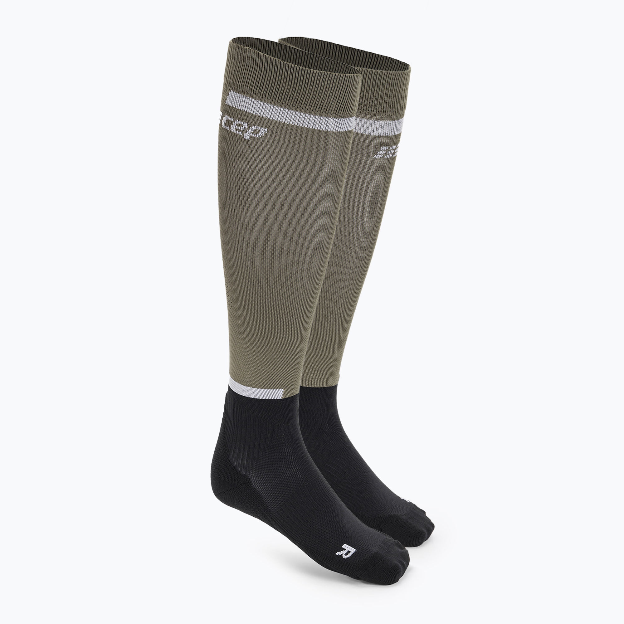 Skarpety kompresyjne męskie CEP Tall 4.0 olive/black | WYSYŁKA W 24H | 30 DNI NA ZWROT