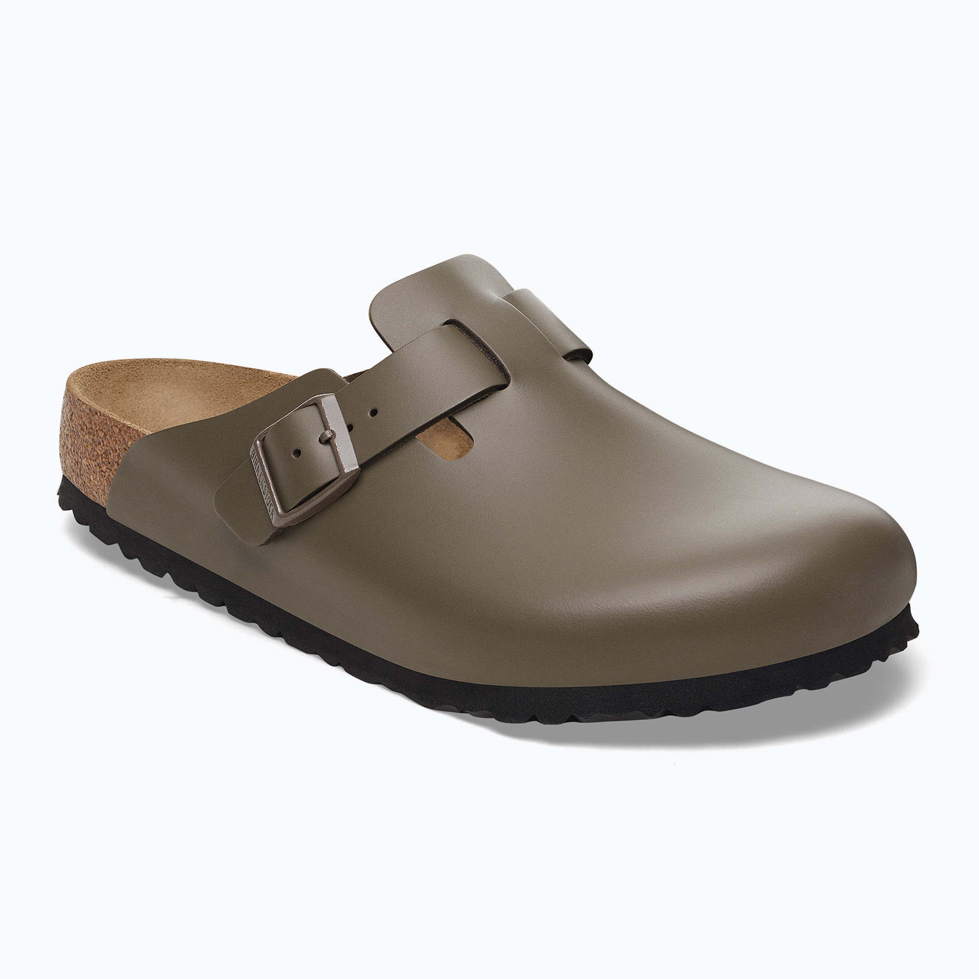 Klapki BIRKENSTOCK Boston NL Regular smooth leather concrete gray | WYSYŁKA W 24H | 30 DNI NA ZWROT