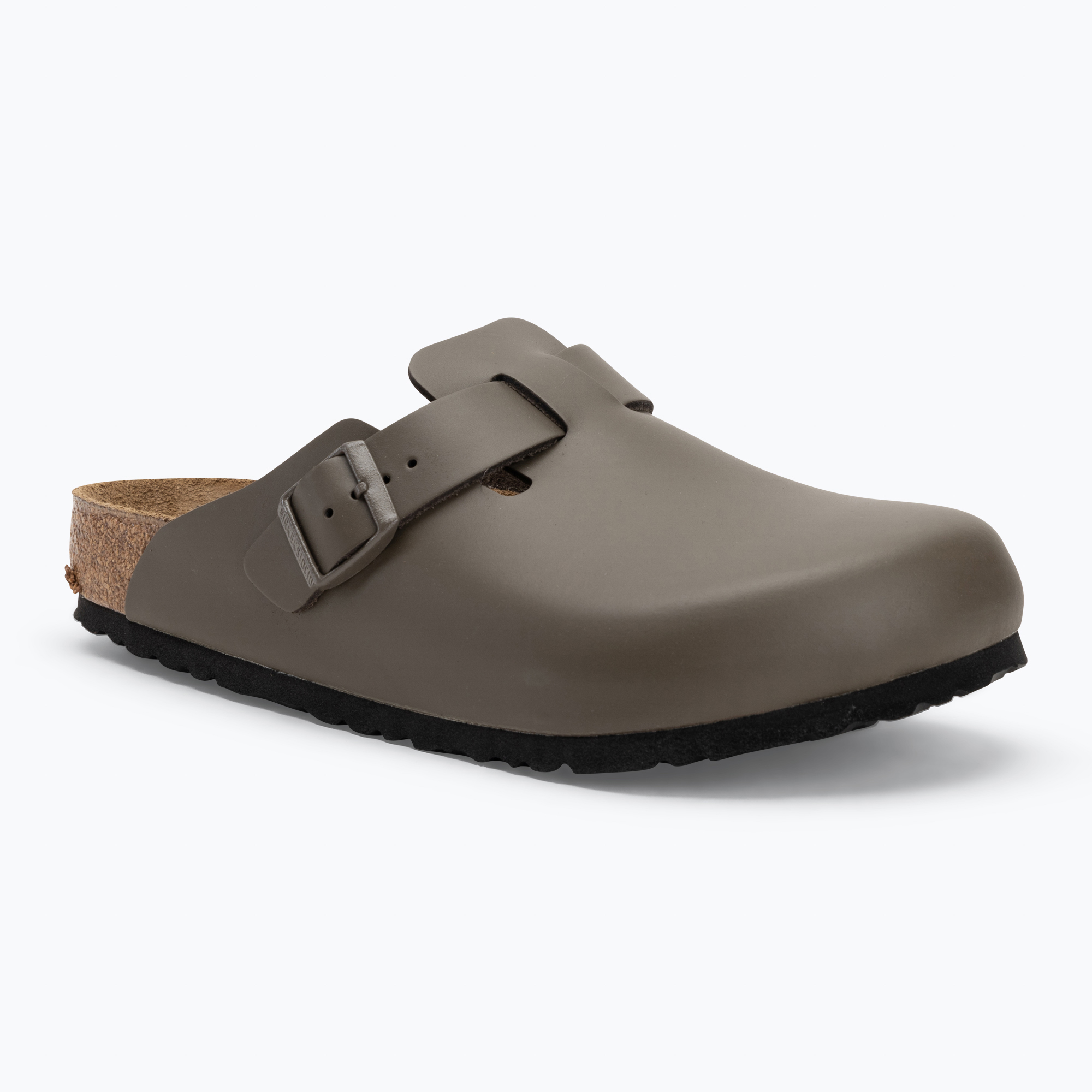 Klapki BIRKENSTOCK Boston NL Regular smooth leather concrete gray 