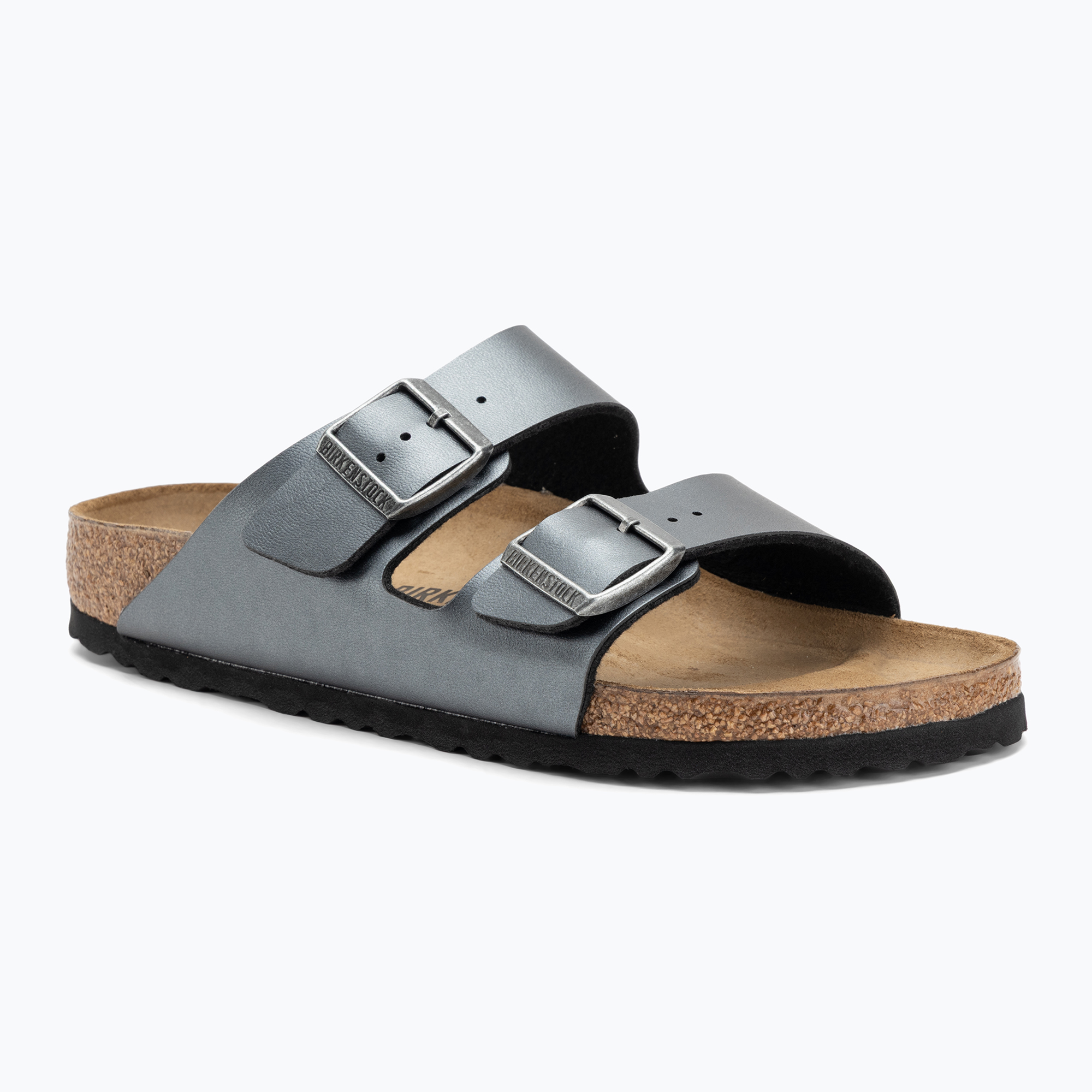 Klapki BIRKENSTOCK Arizona BF Narrow metallic black 