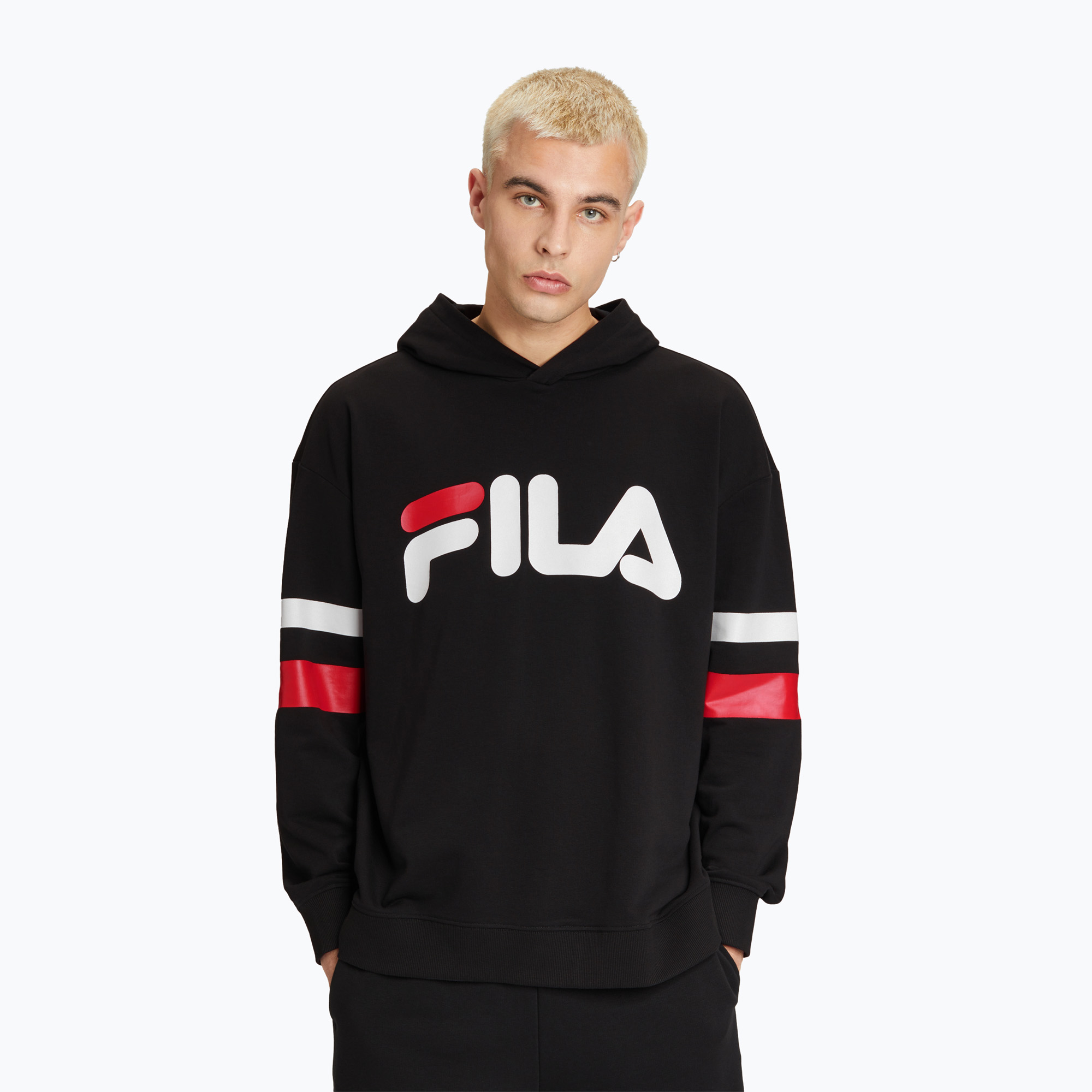 Męska bluza FILA Luohe Oversized Hoody black | WYSYŁKA W 24H | 30 DNI NA ZWROT