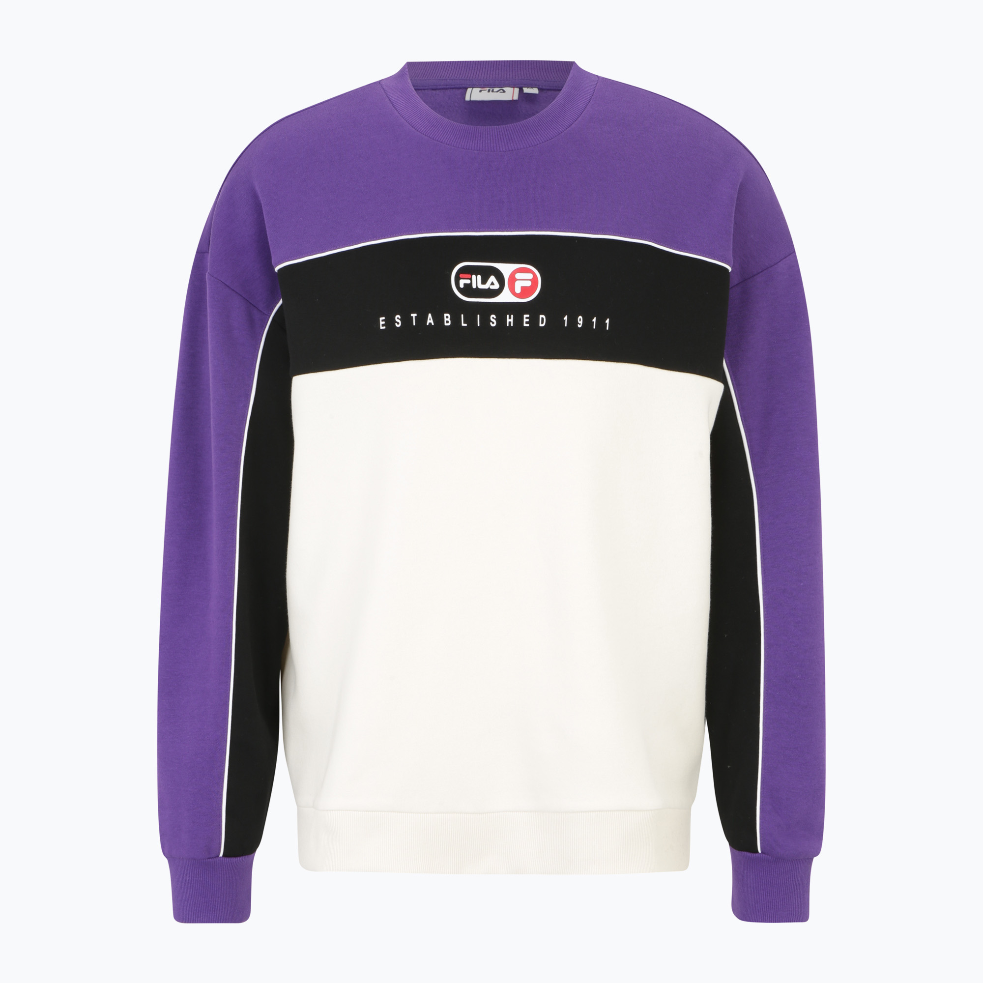 Bluza męska FILA La Paz Crew Sweat heliotrope/antique white/black | WYSYŁKA W 24H | 30 DNI NA ZWROT