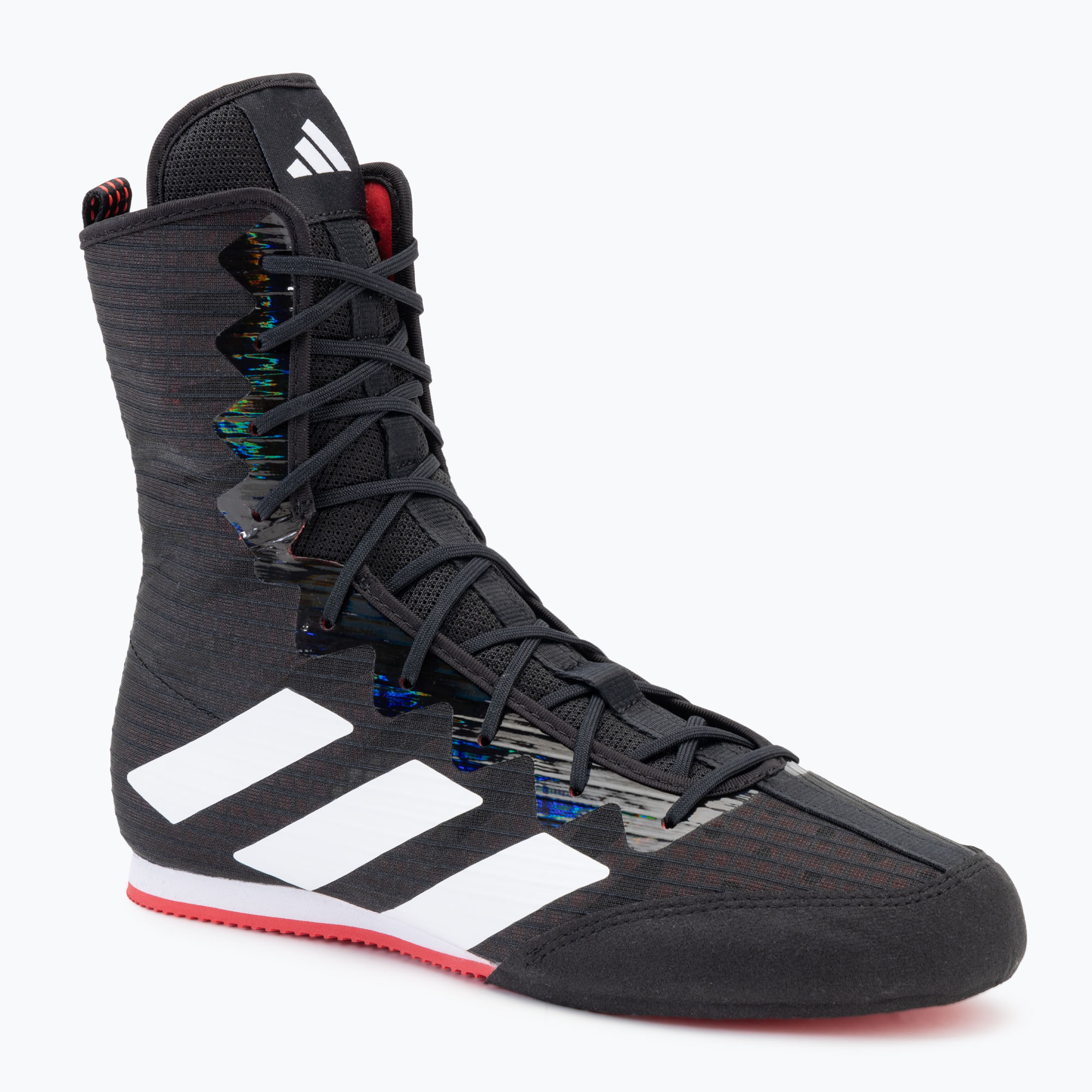 Buty bokserskie adidas Box Hog 4 core black/cloud white/pure ruby 