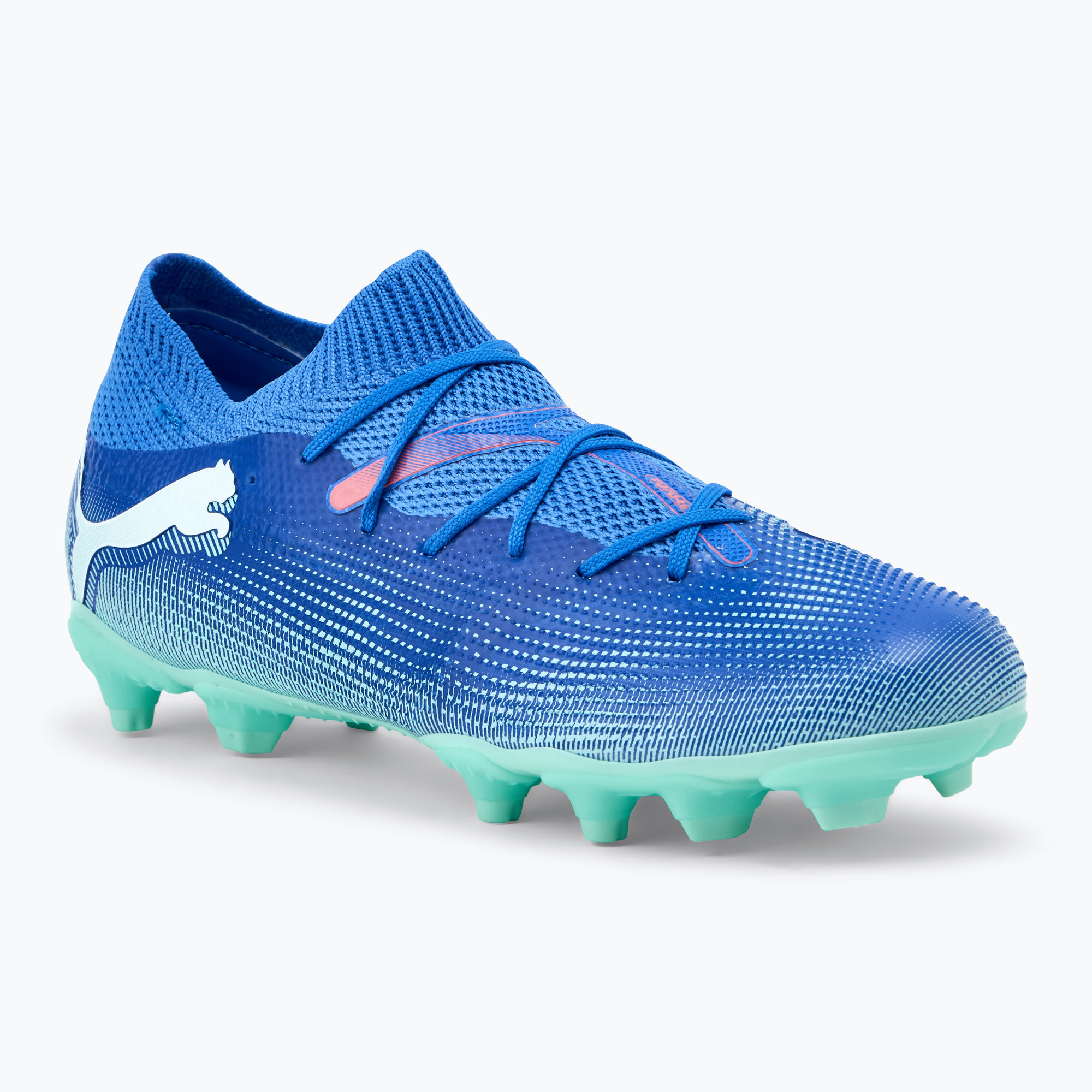 Buty piłkarskie dziecięce PUMA Future 7 Match FG/AG Jr bluemazing/puma white/electric peppermint | WYSYŁKA W 24H | 30 DNI NA ZWROT