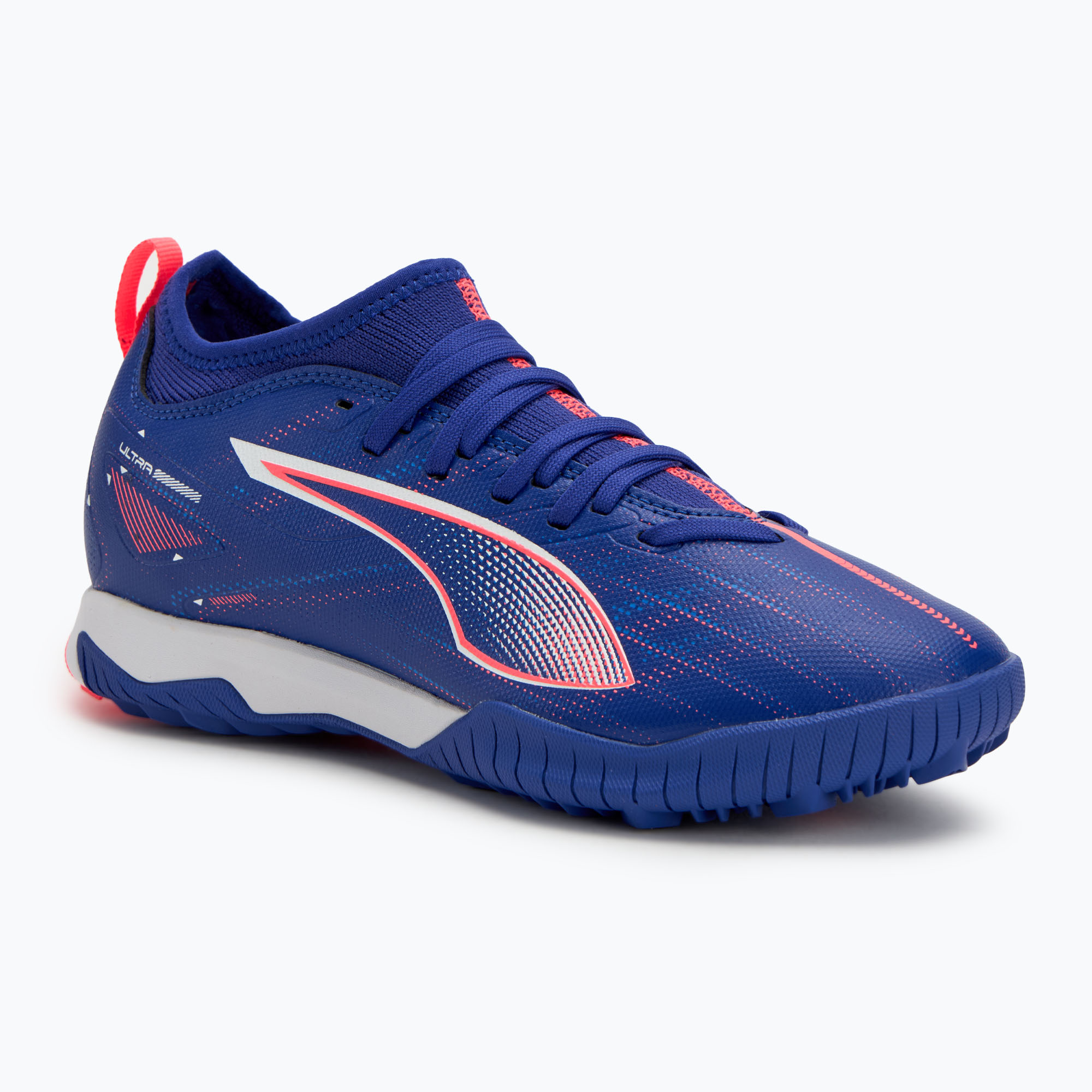 Buty piłkarskie dziecięce PUMA Ultra 5 Match TT + Mid Jr lapis lazuli/puma white/sunset glow | WYSYŁKA W 24H | 30 DNI NA ZWROT