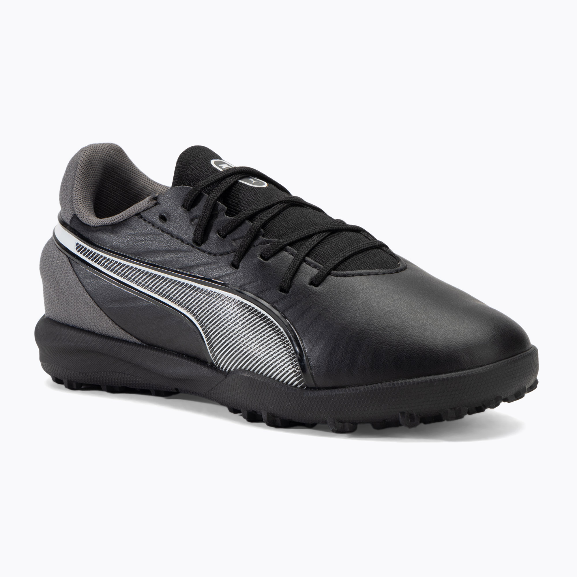 Фото - Футбольні бутси Puma Buty piłkarskie dziecięce  King Match TT Jr  black/ white/cool 