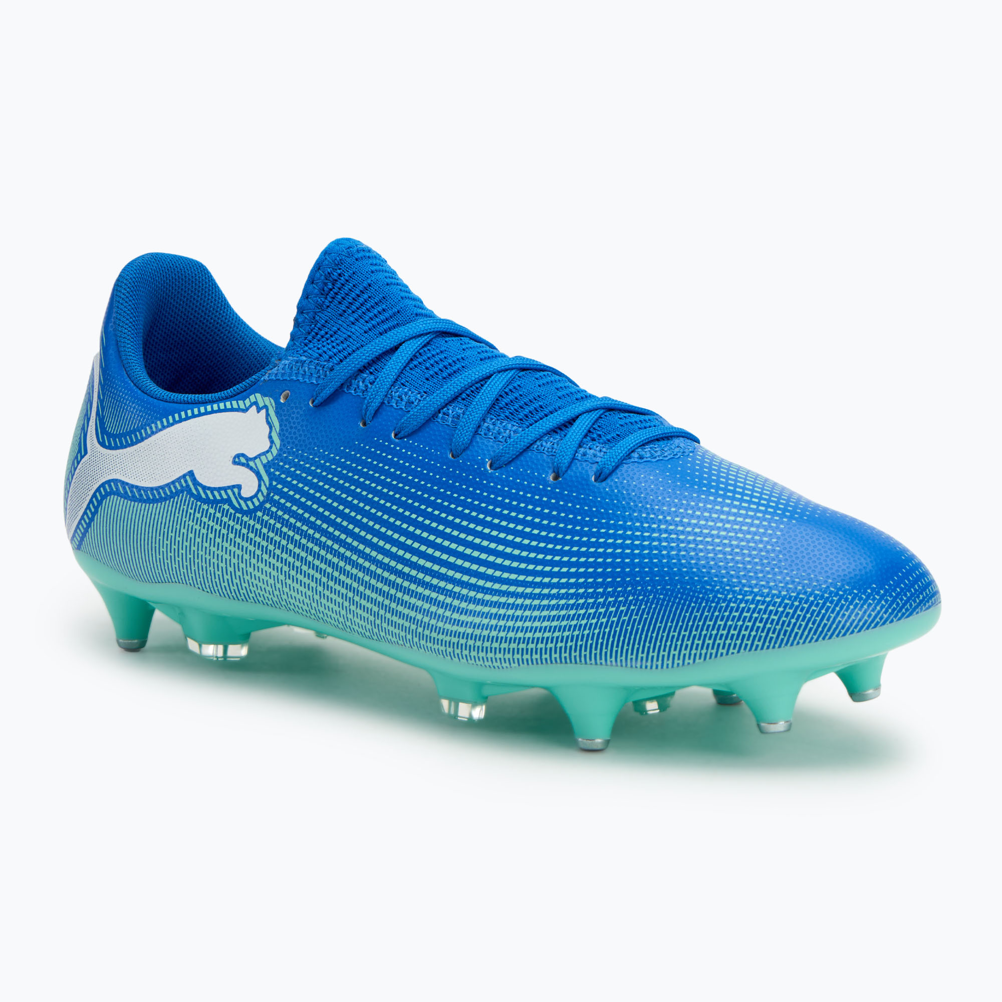 Buty piłkarskie PUMA Future 7 Play MxSG hyperlink blue/mint/puma white | WYSYŁKA W 24H | 30 DNI NA ZWROT