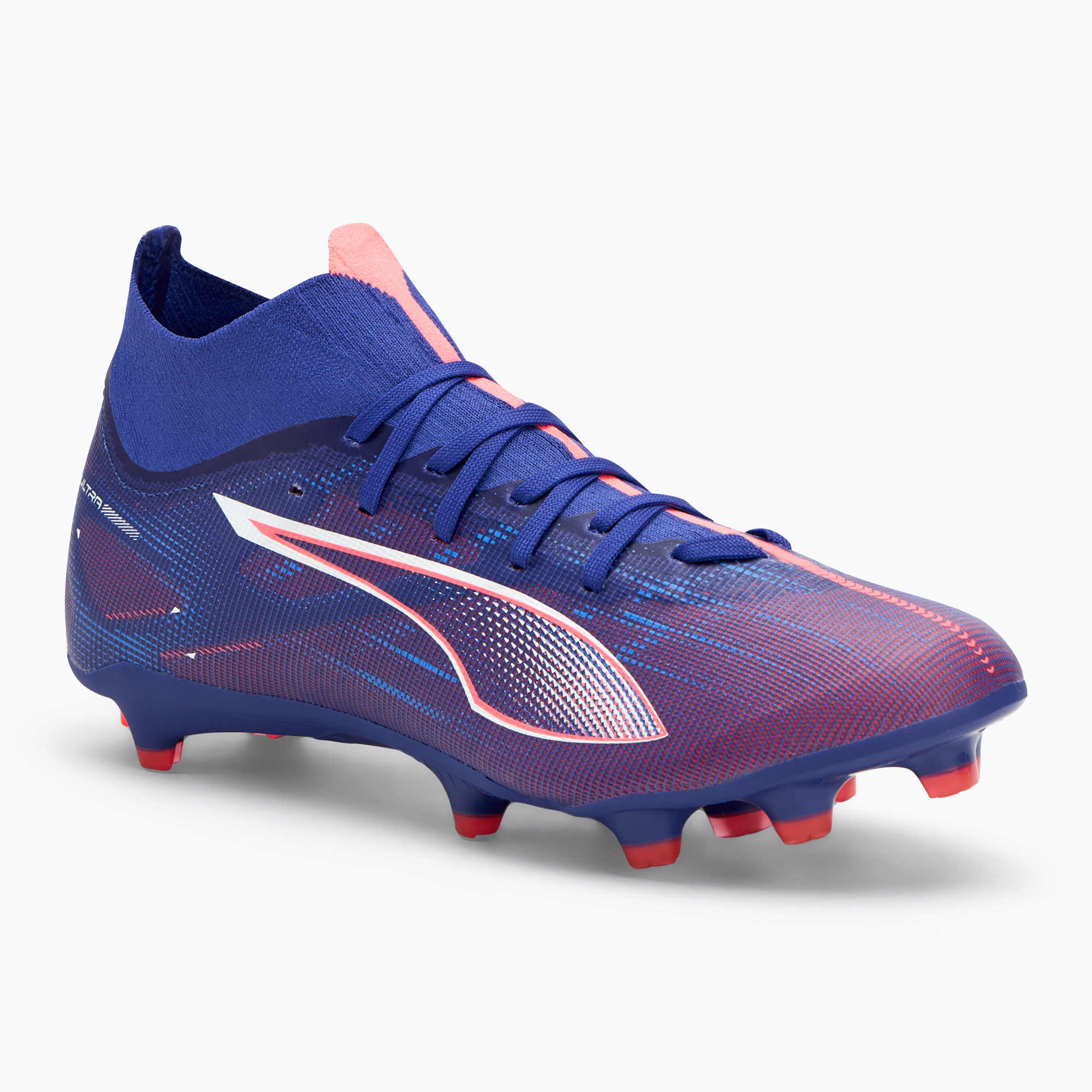 Buty piłkarskie PUMA Ultra 5 Match+ FG/AG lapis lazuli/puma white/sunset gloe | WYSYŁKA W 24H | 30 DNI NA ZWROT