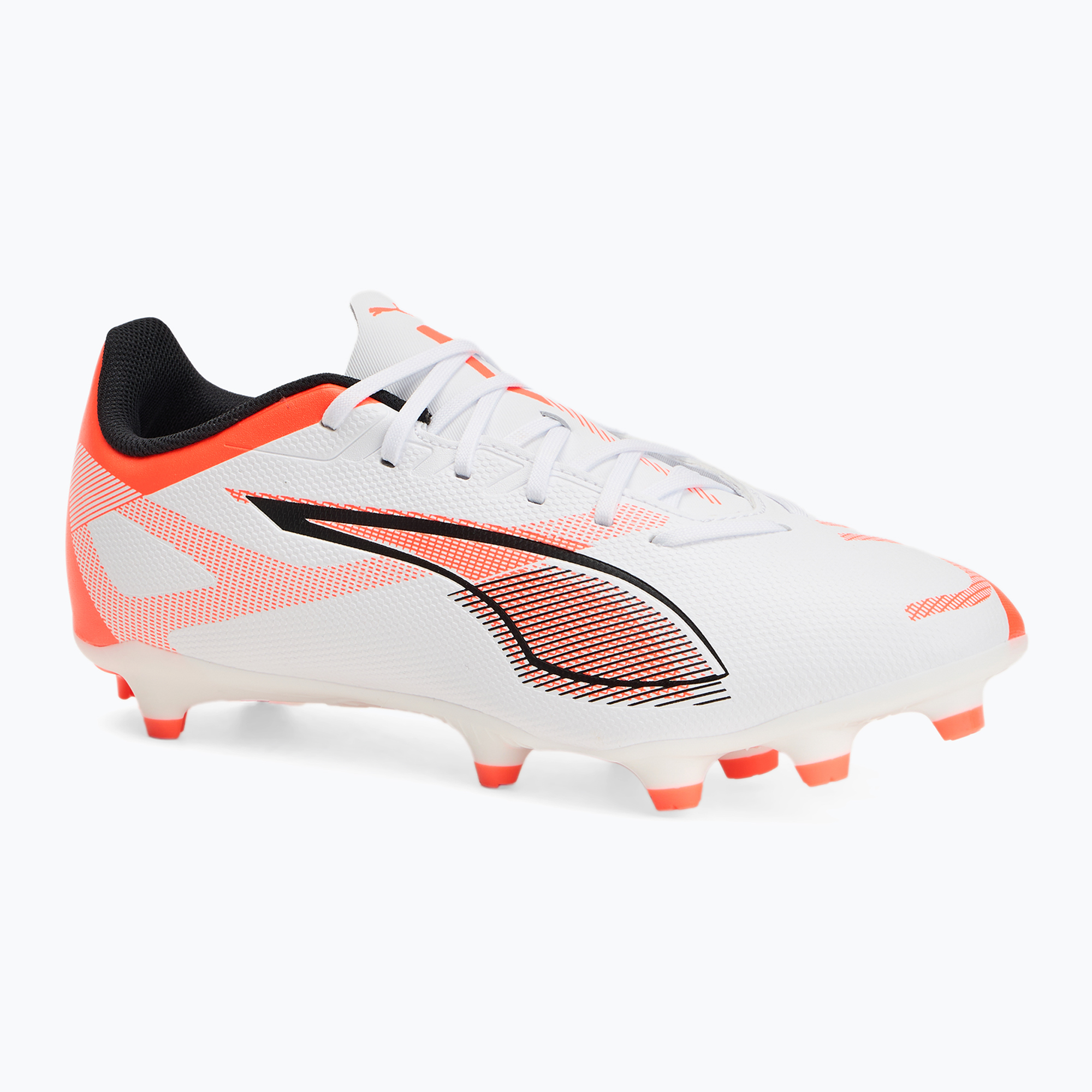 Buty piłkarskie PUMA Ultra 5 Play FG/AG puma white/puma black/glowing red | WYSYŁKA W 24H | 30 DNI NA ZWROT